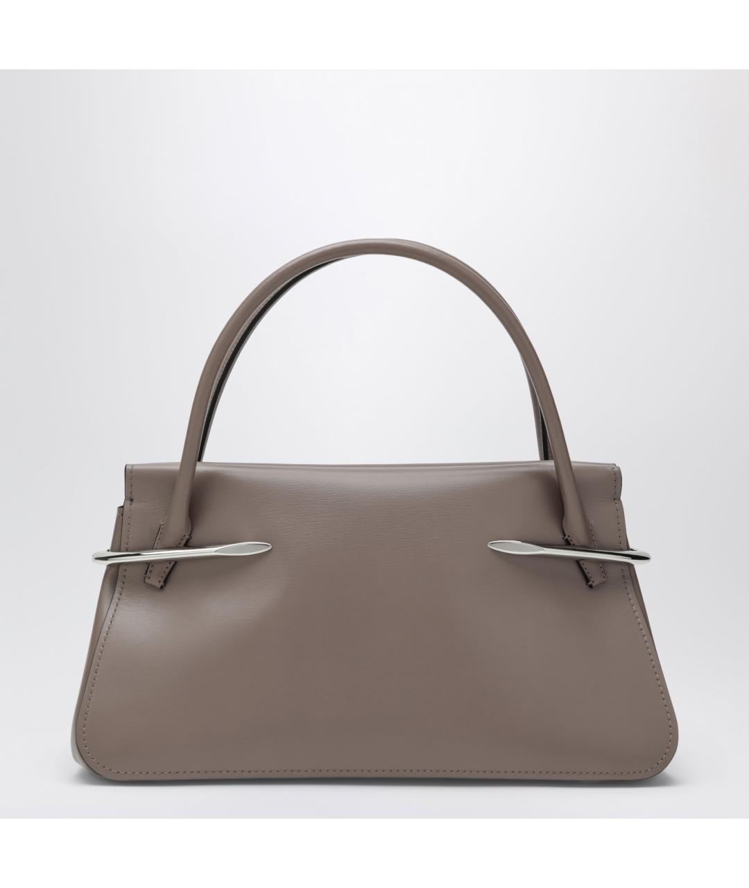 GIVENCHY Серая кожаная сумка с короткими ручками, фото 2