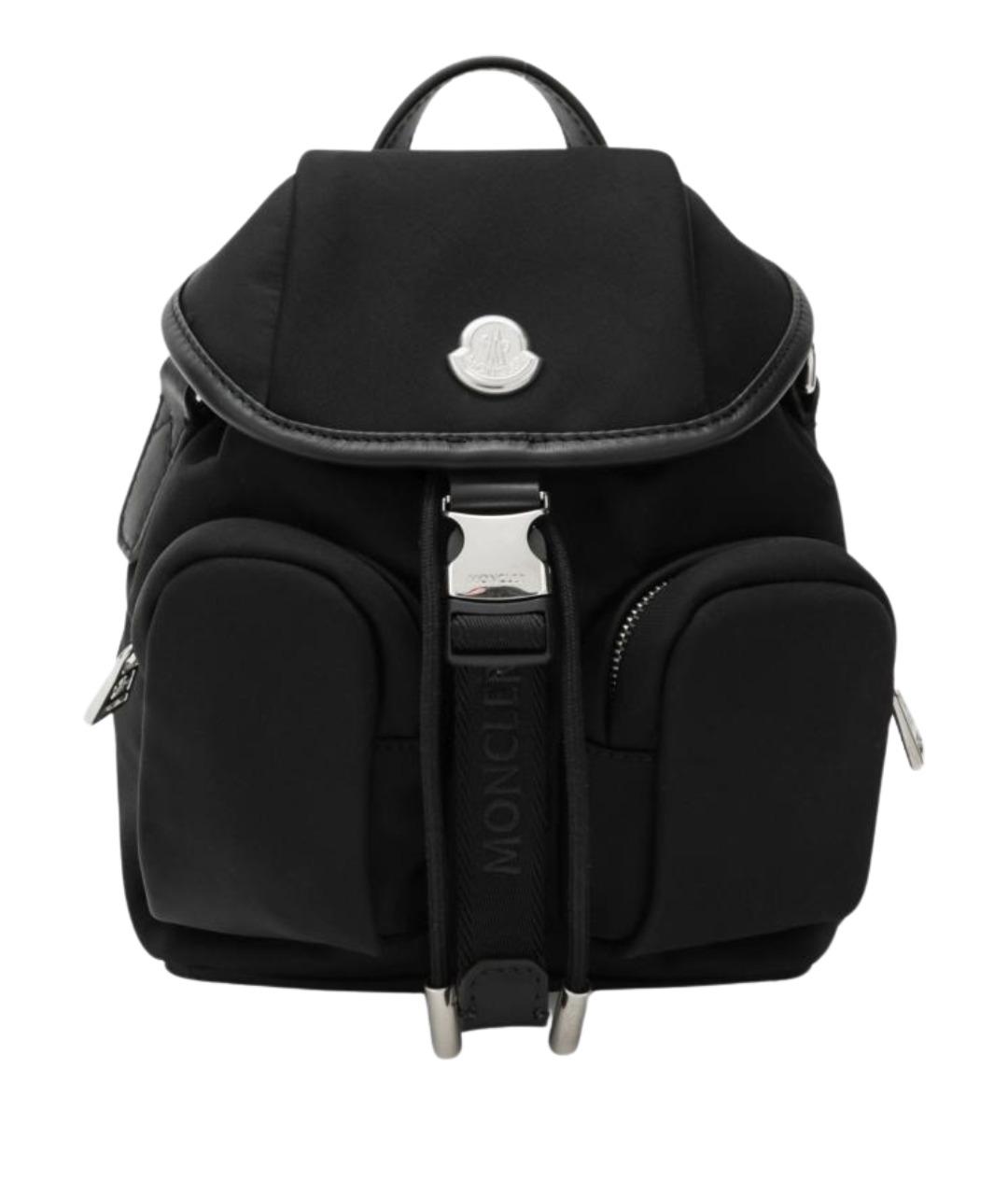 MONCLER Черный синтетический рюкзак, фото 1