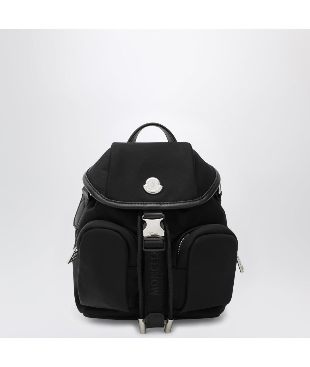 MONCLER Черный синтетический рюкзак, фото 3