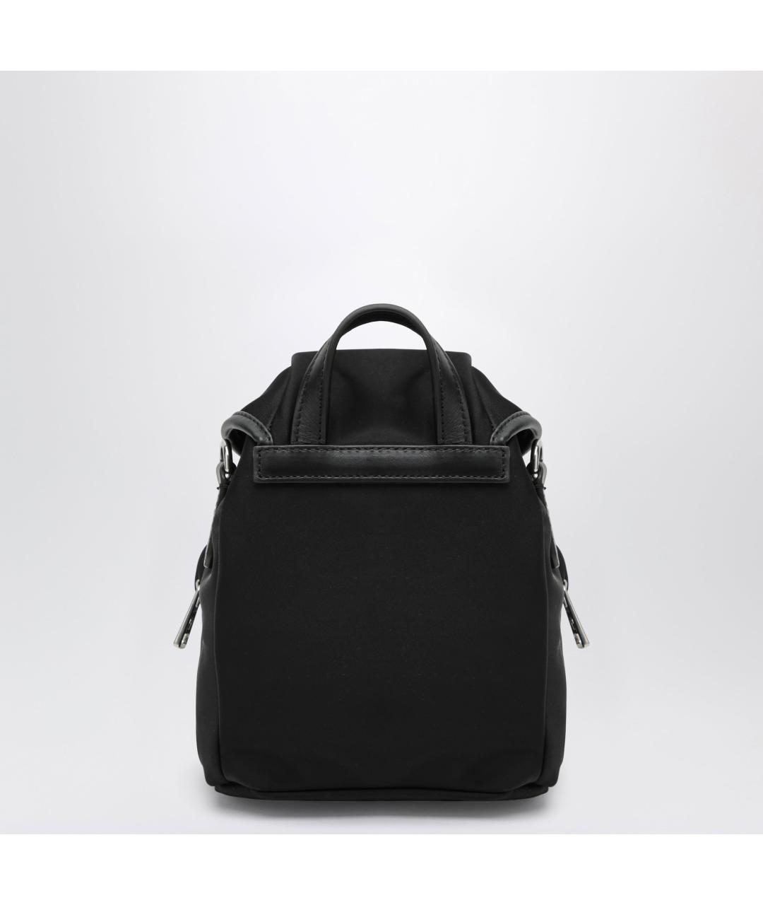 MONCLER Черный синтетический рюкзак, фото 2