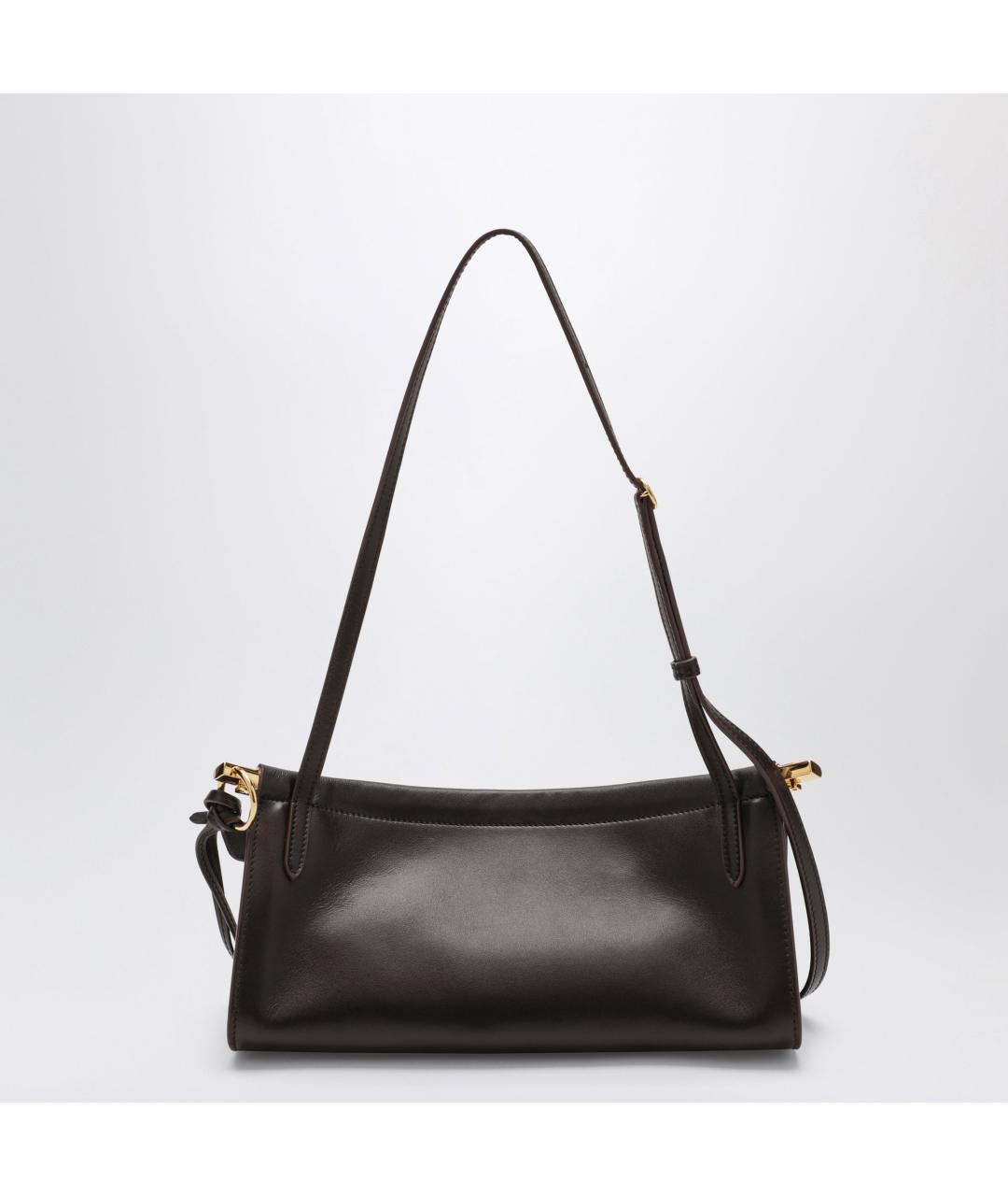 ALAIA Коричневая кожаная сумка с короткими ручками, фото 2