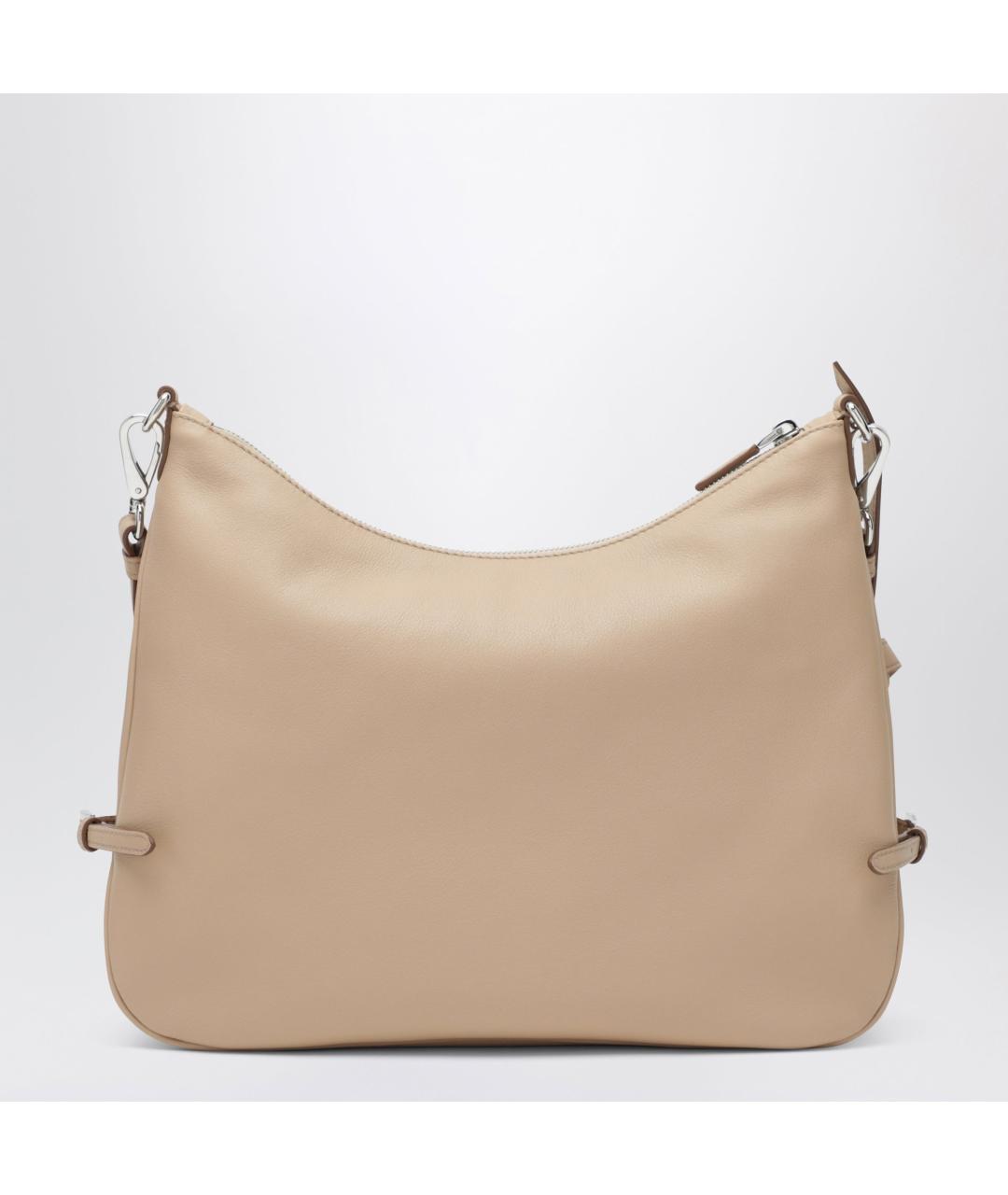 PRADA Бежевая кожаная сумка с короткими ручками, фото 2