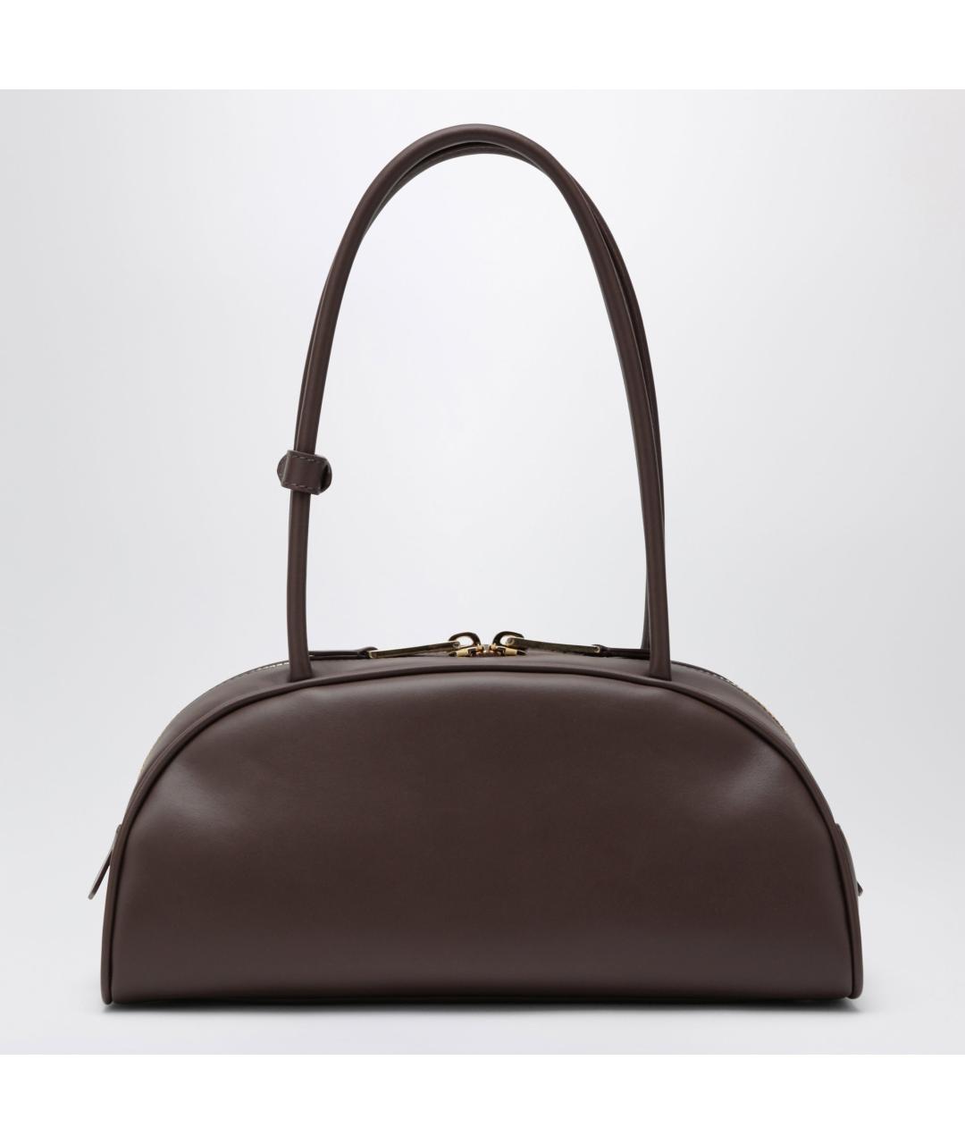 MIU MIU Коричневая кожаная сумка с короткими ручками, фото 2