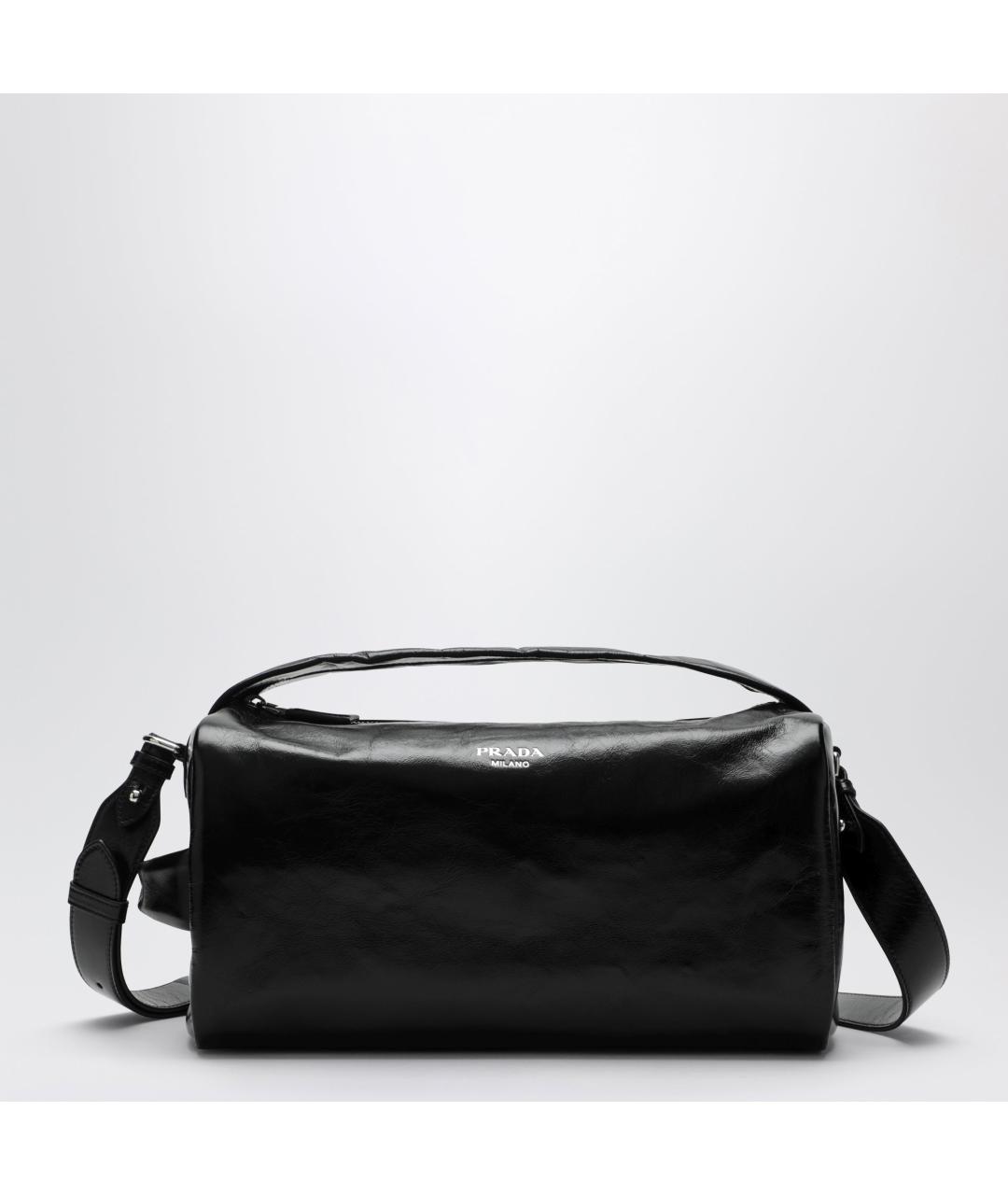 PRADA Черная кожаная сумка на плечо, фото 3