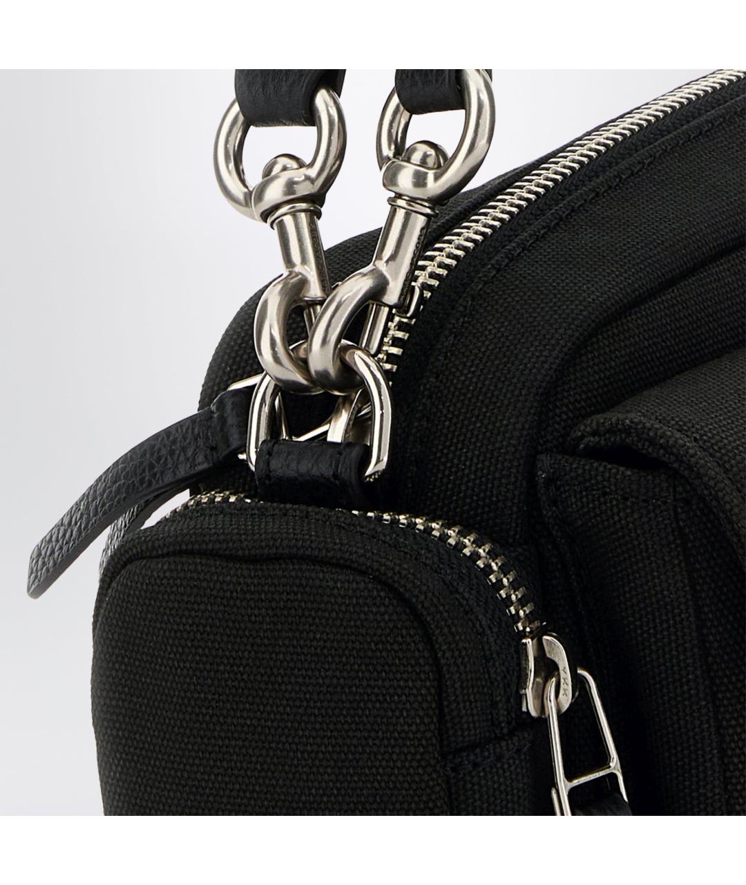 MARC JACOBS Черная хлопковая сумка через плечо, фото 4