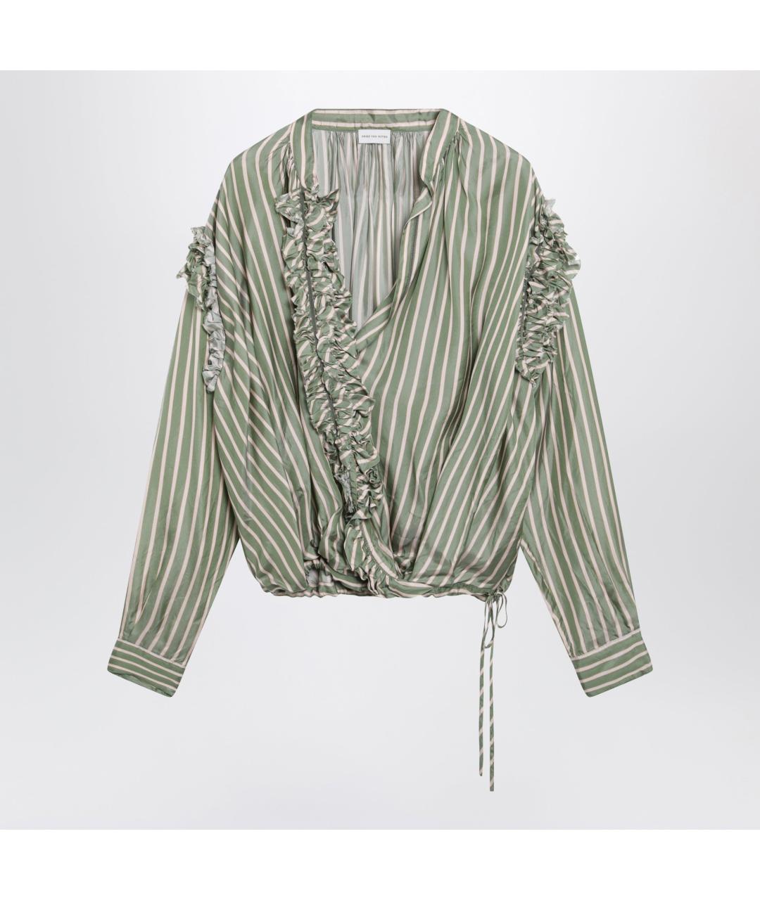 DRIES VAN NOTEN Зеленая рубашка, фото 3