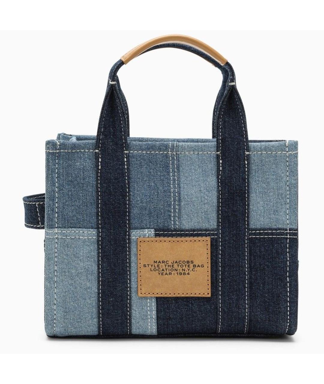 MARC JACOBS Синяя хлопковая сумка тоут, фото 2
