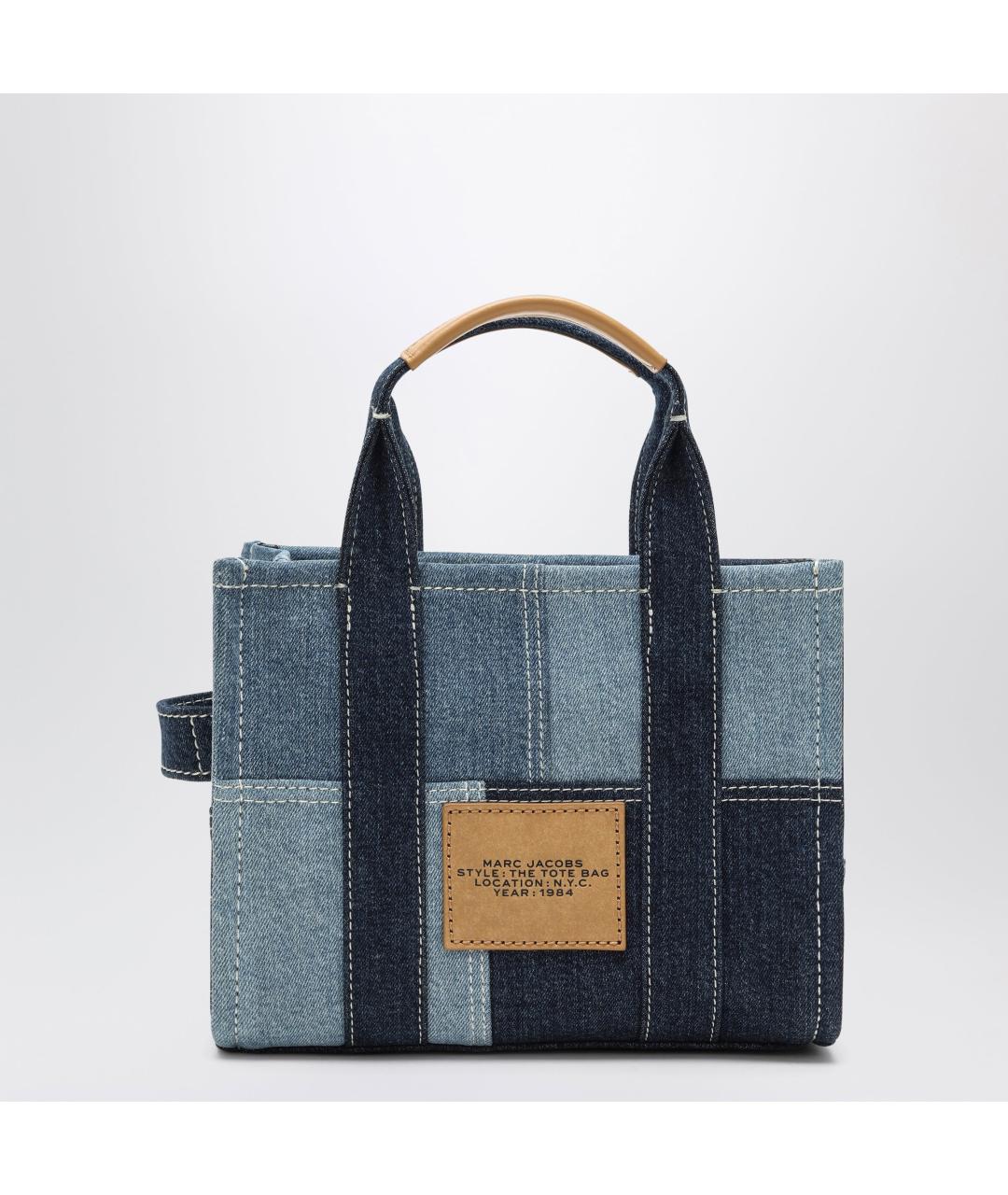 MARC JACOBS Синяя хлопковая сумка тоут, фото 3