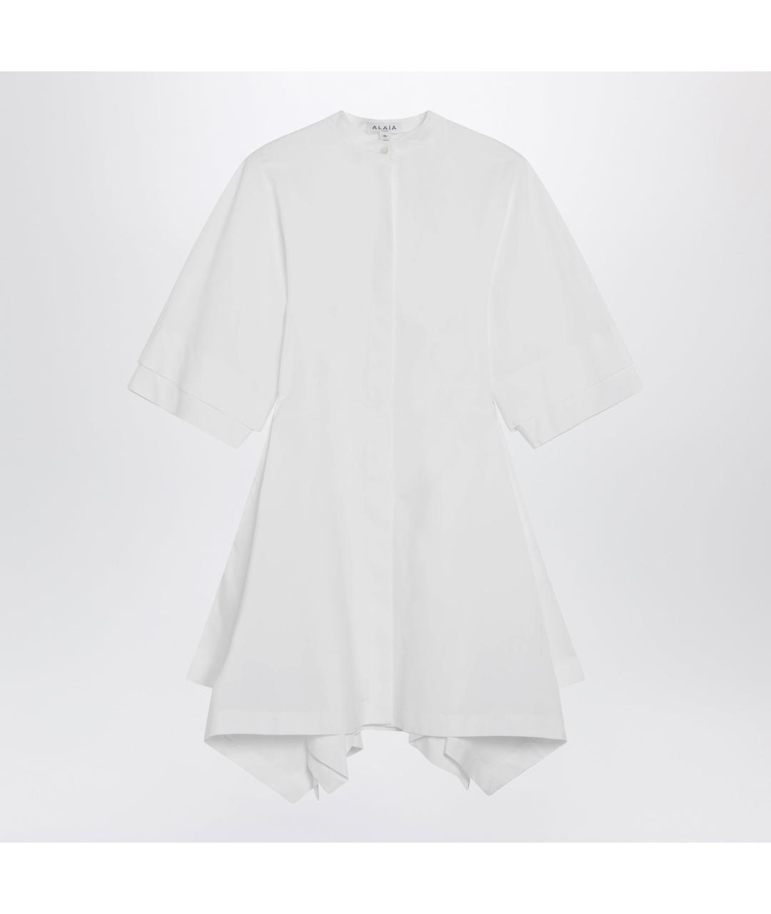ALAIA Белое хлопковое повседневное платье, фото 3