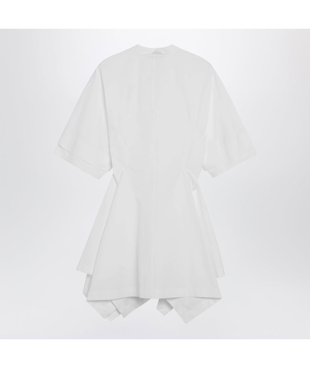 ALAIA Белое хлопковое повседневное платье, фото 2