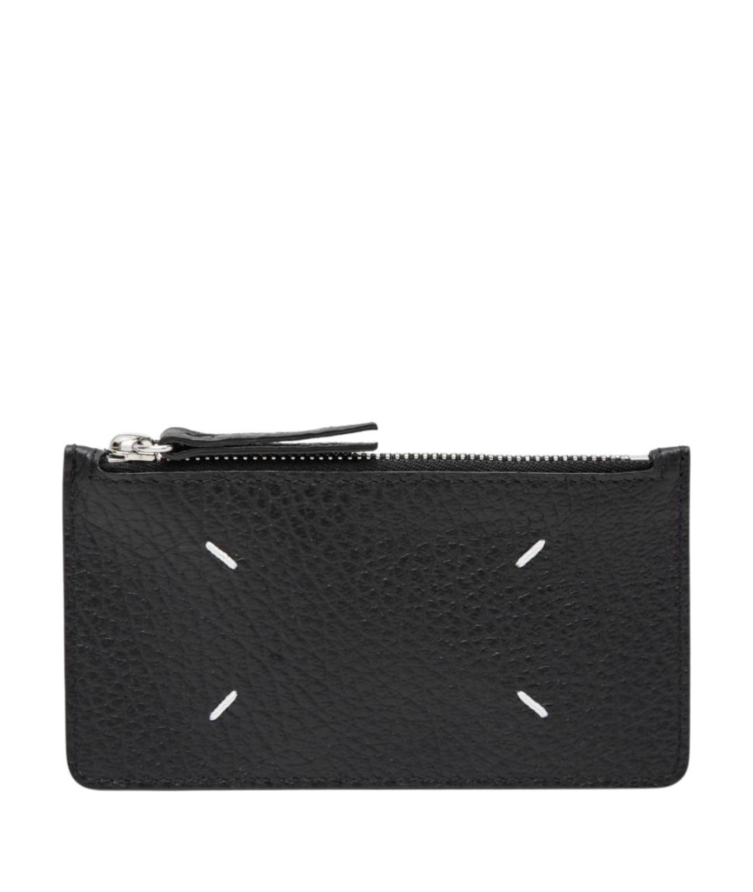 MAISON MARGIELA Черный кожаный кардхолдер, фото 1