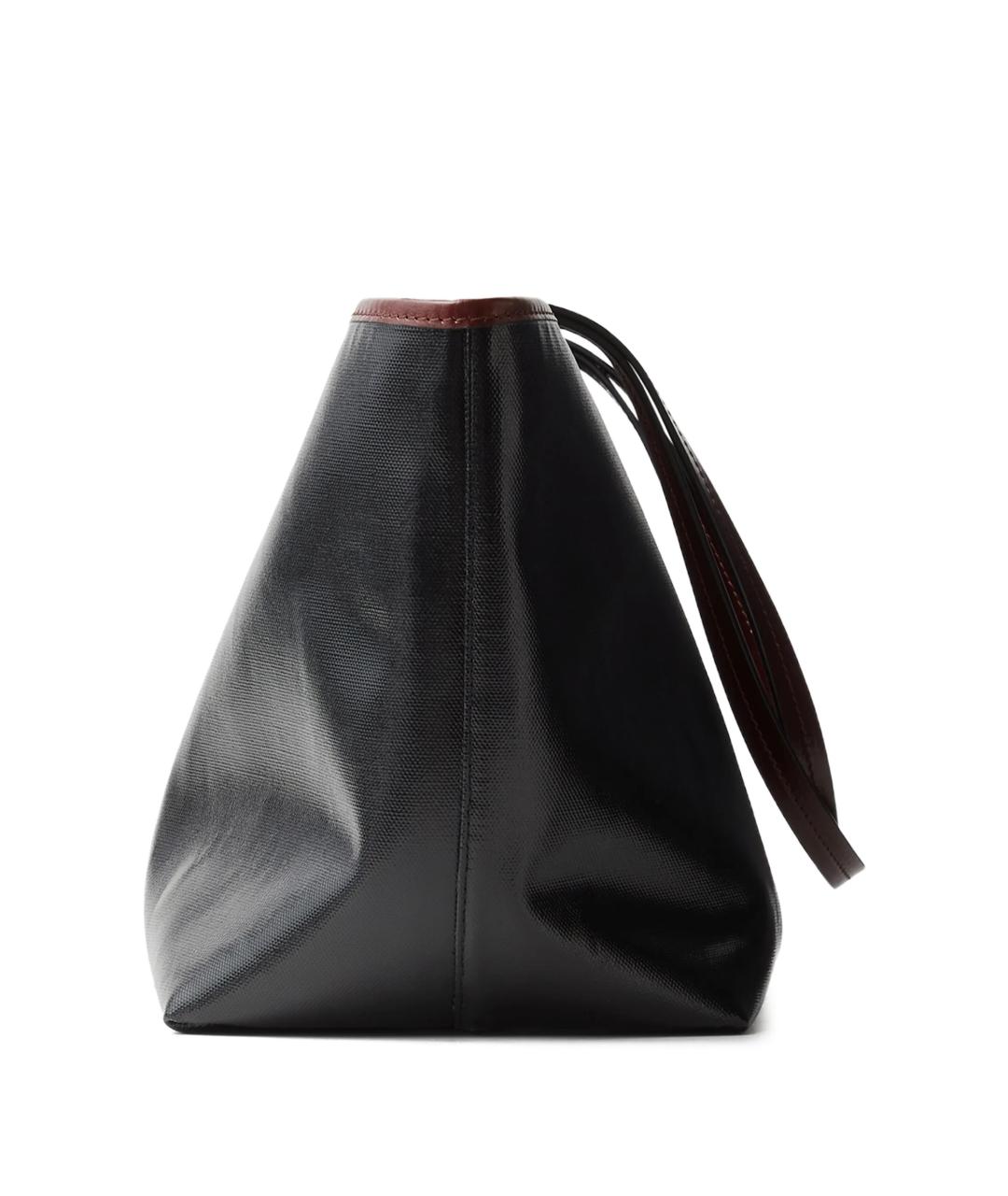 VERSACE Черная хлопковая сумка тоут, фото 3