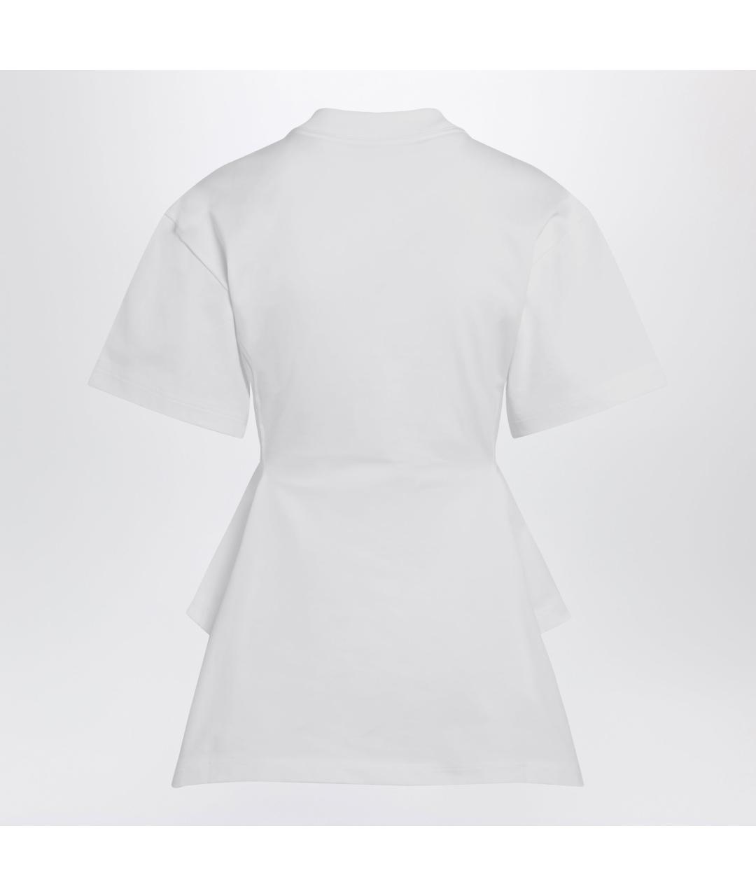 ALAIA Белая хлопковая футболка, фото 2