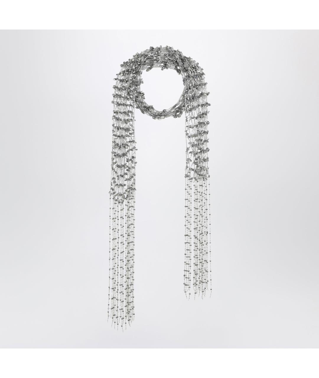 DRIES VAN NOTEN Серый шарф, фото 2