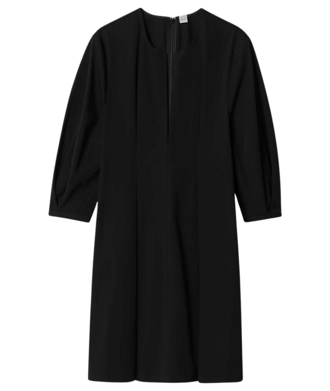 TOTEME Черное хлопковое повседневное платье, фото 1