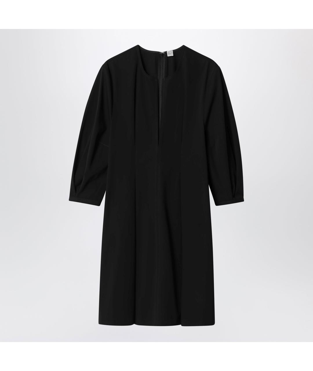 TOTEME Черное хлопковое повседневное платье, фото 2