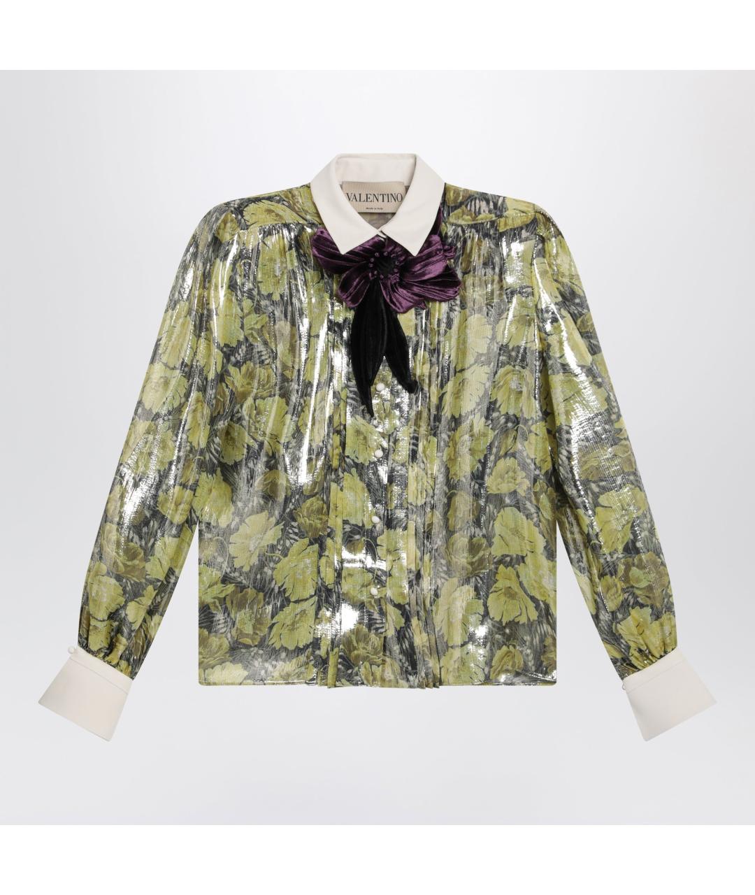 VALENTINO Мульти полиэстеровая рубашка, фото 3