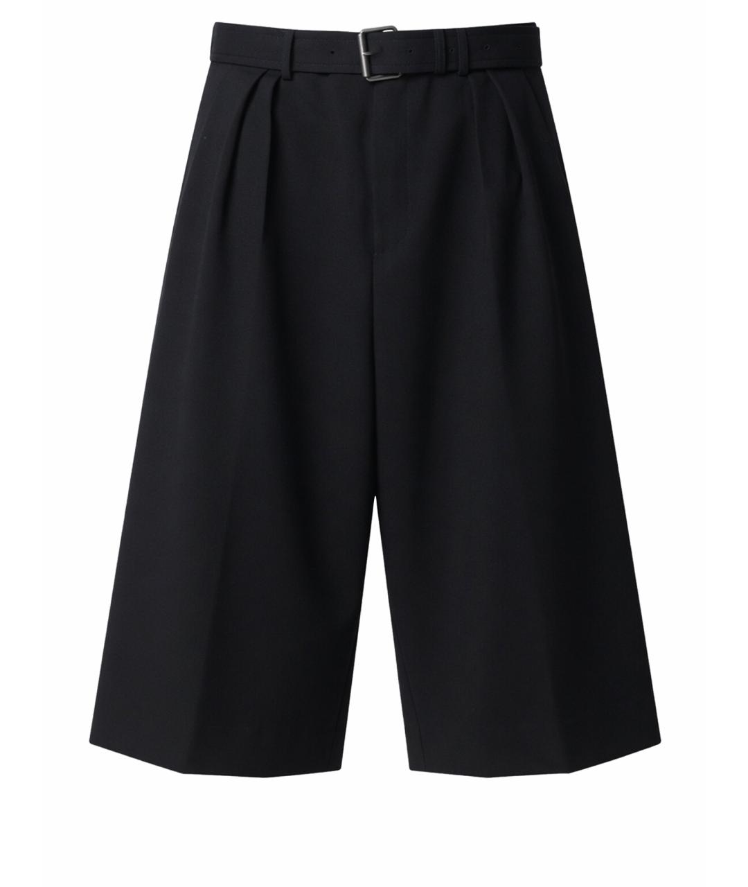 DRIES VAN NOTEN Черные шерстяные шорты, фото 1