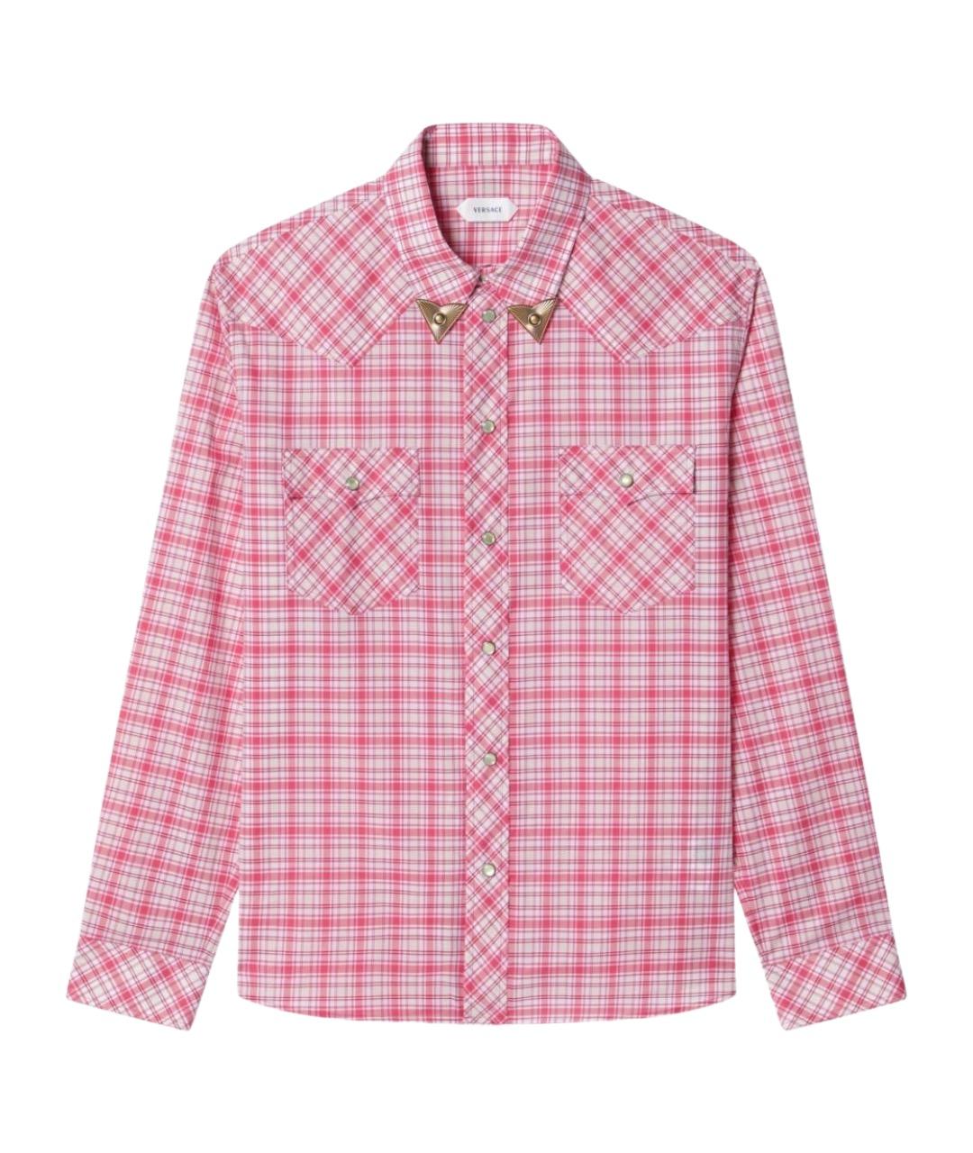 VERSACE Мульти хлопковая кэжуал рубашка, фото 1