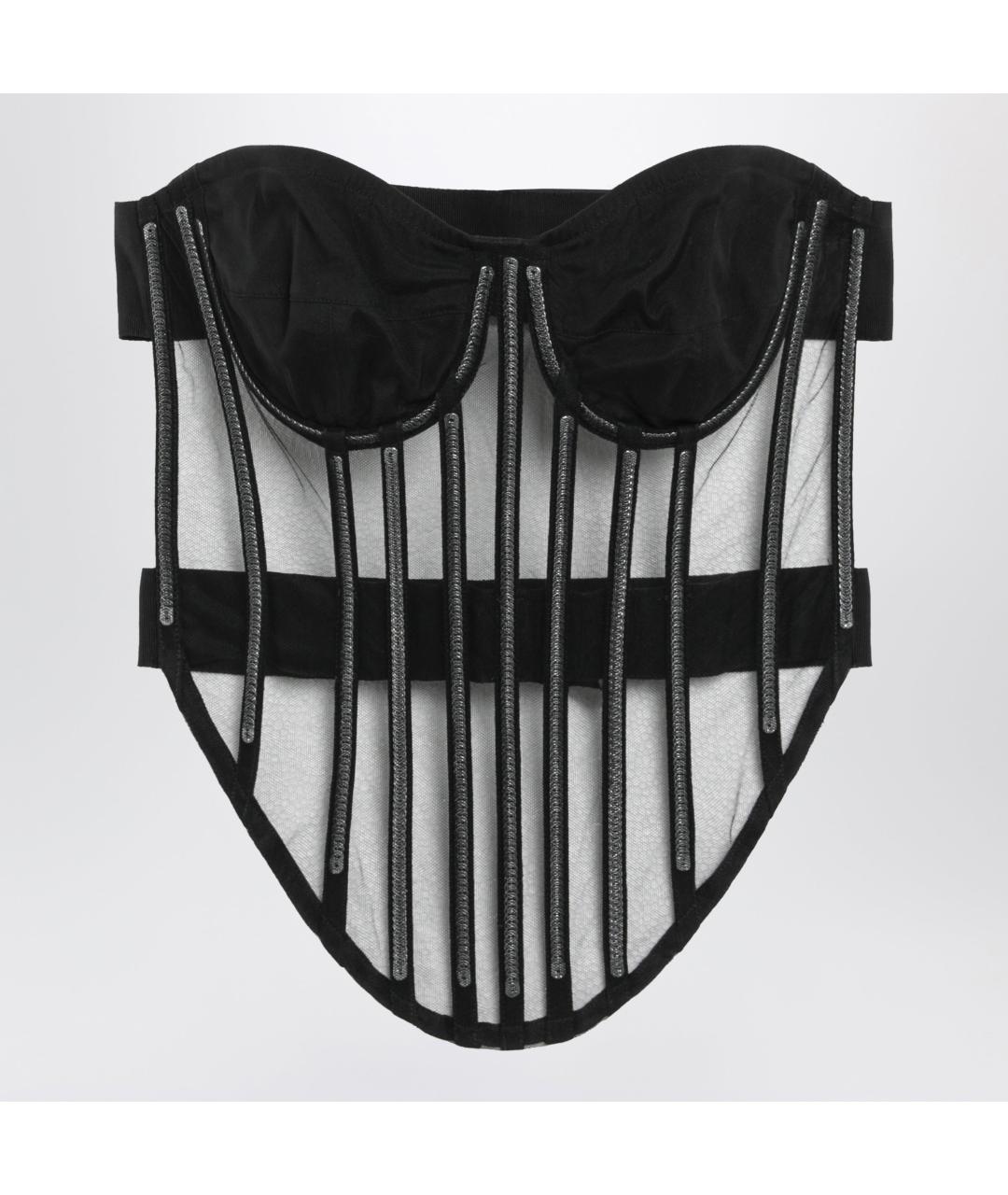 DOLCE&GABBANA Черный полиамидовый корсет, фото 3