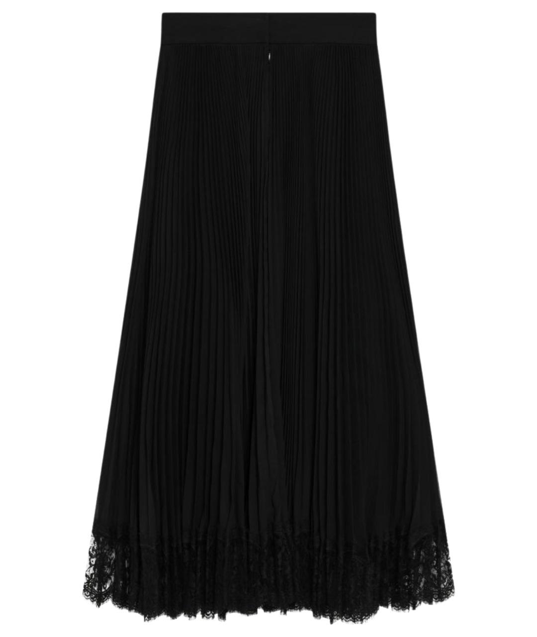 DOLCE&GABBANA Черная шелковая юбка миди, фото 2