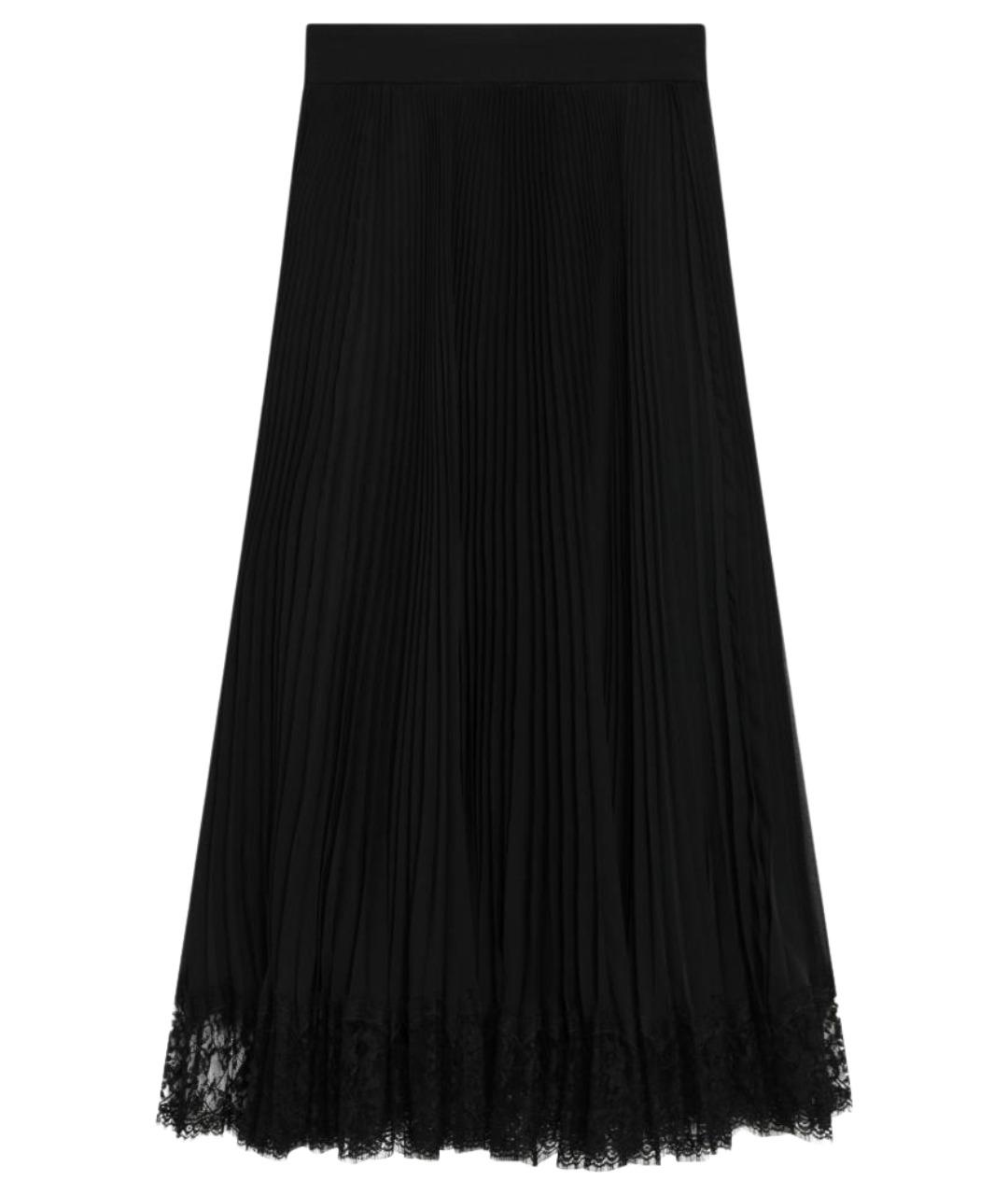 DOLCE&GABBANA Черная шелковая юбка миди, фото 1