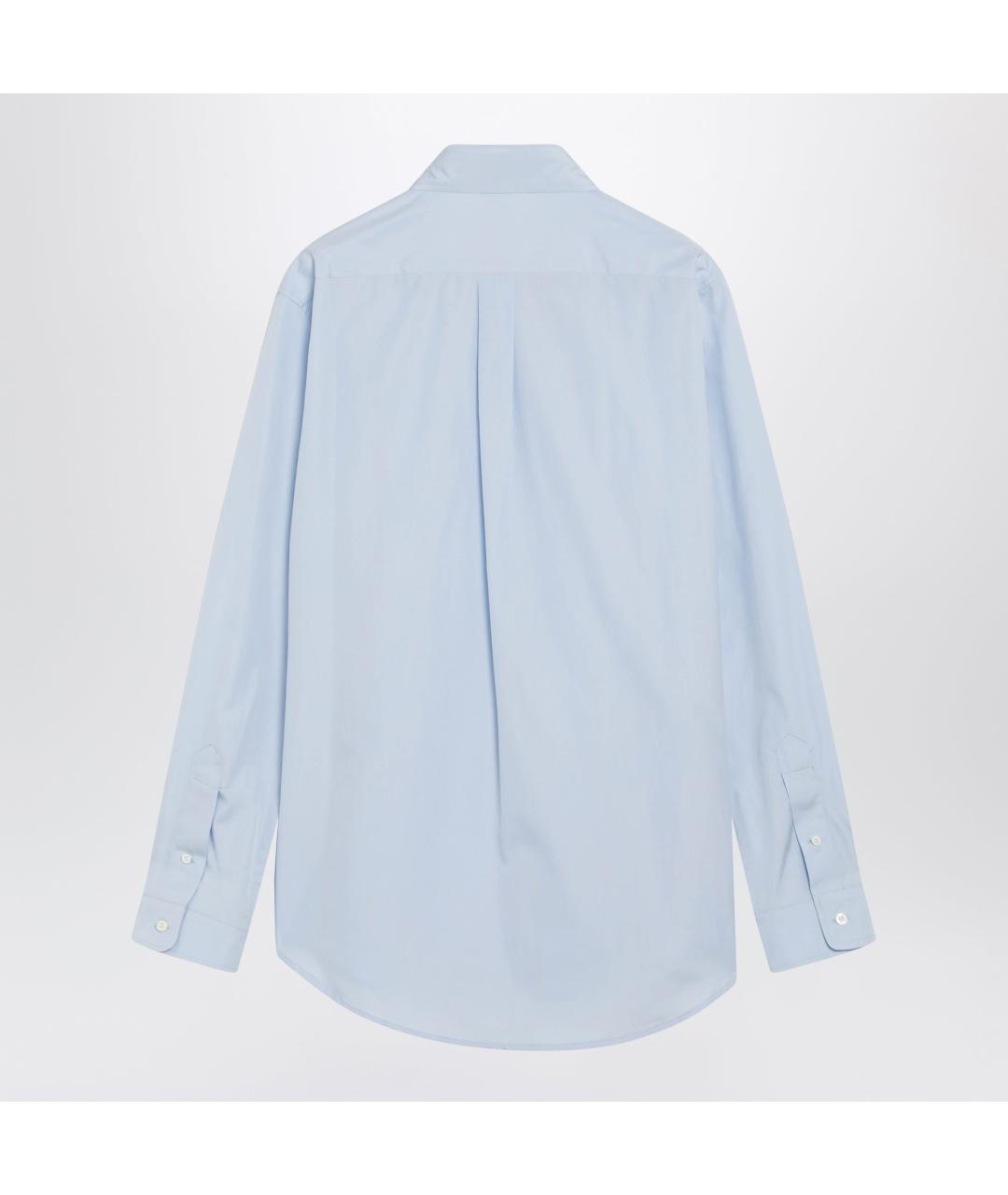 MIU MIU Голубая хлопковая рубашка, фото 2