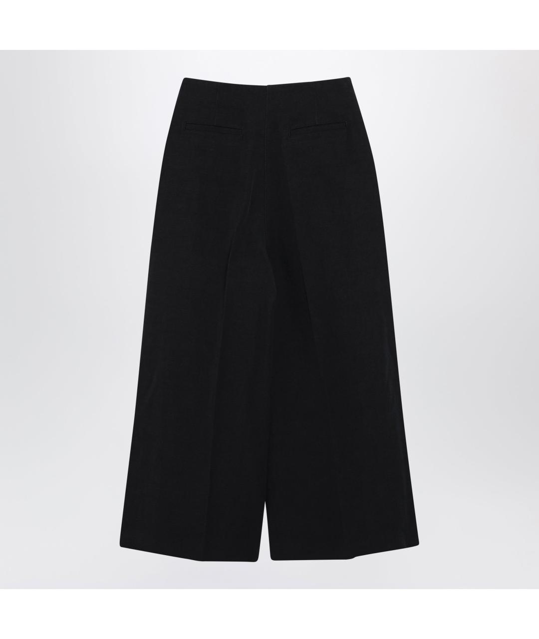 LORO PIANA Синие льняные прямые брюки, фото 2