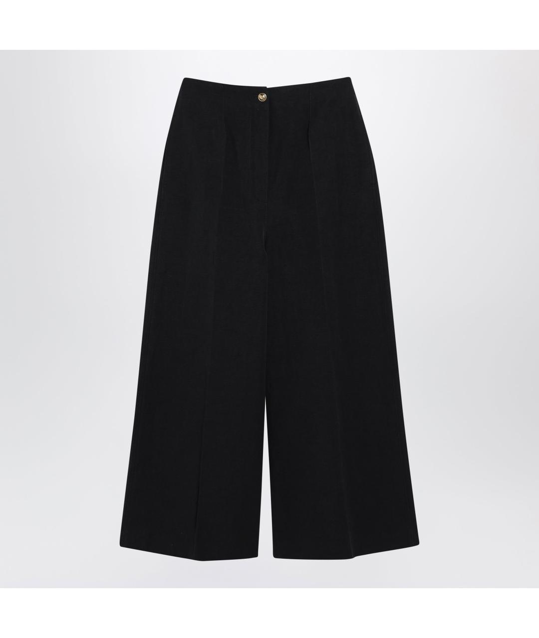 LORO PIANA Синие льняные прямые брюки, фото 3