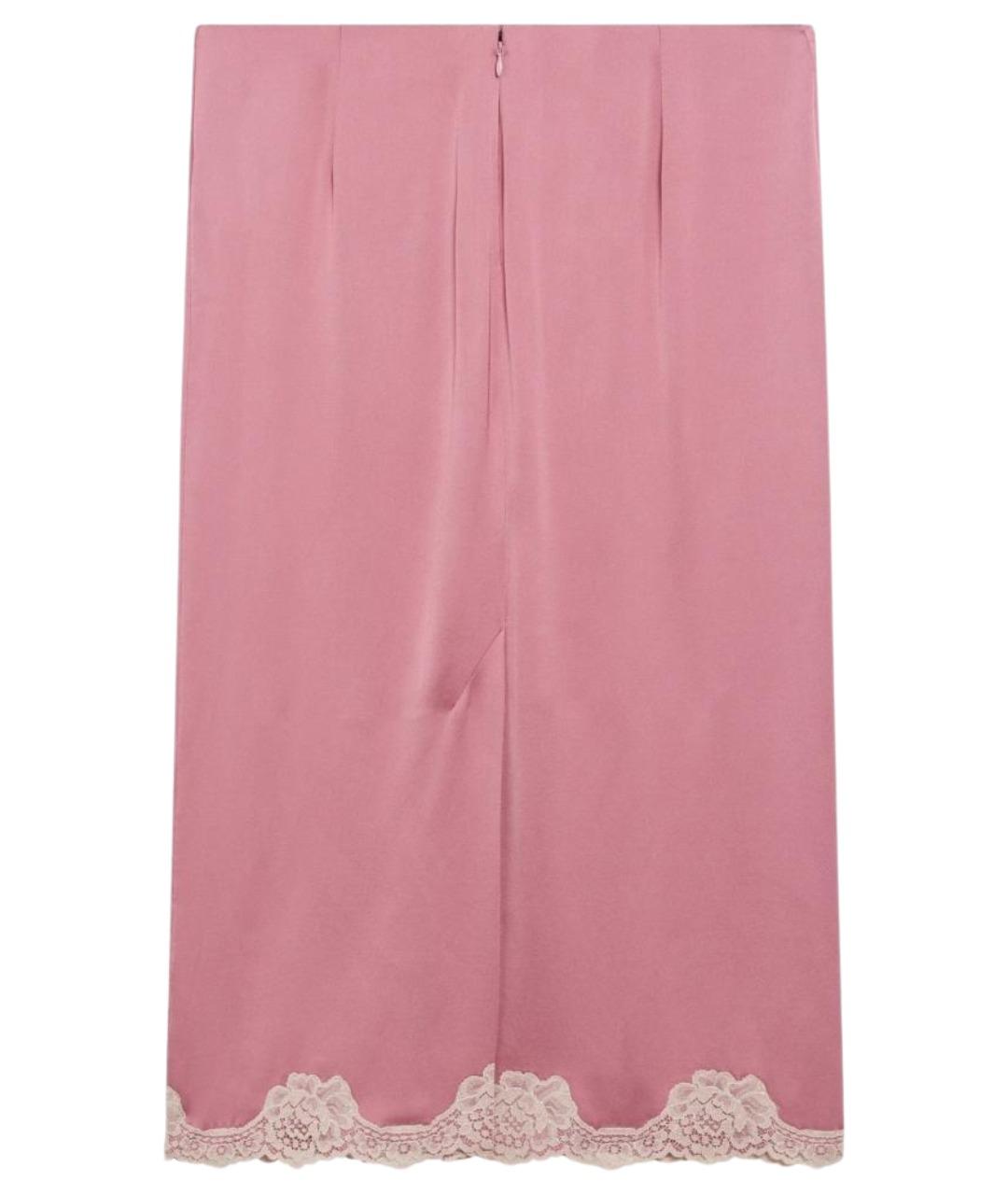 VALENTINO Розовая юбка миди, фото 2