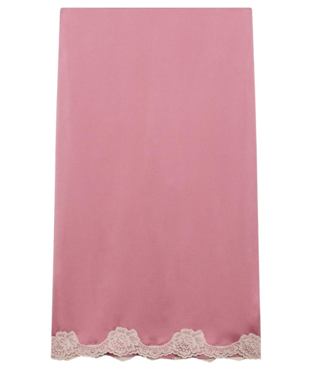 VALENTINO Розовая юбка миди, фото 1