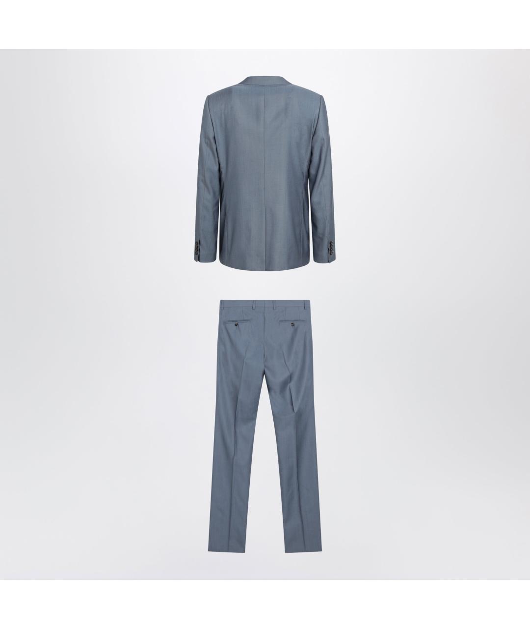 DOLCE&GABBANA Синий классический костюм, фото 2