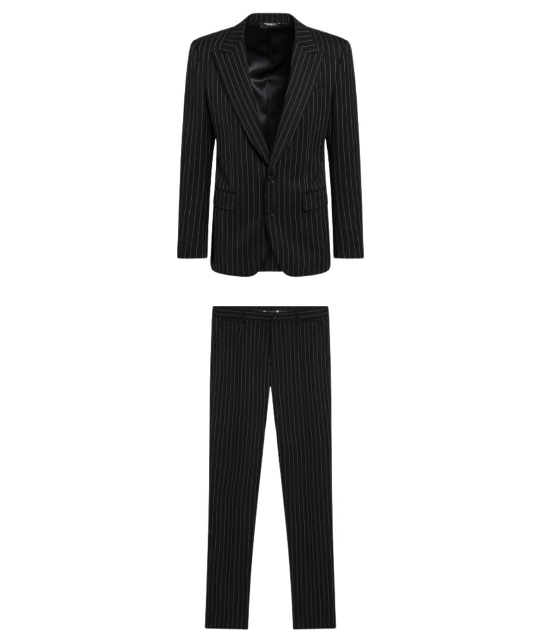 DOLCE&GABBANA Черный классический костюм, фото 1