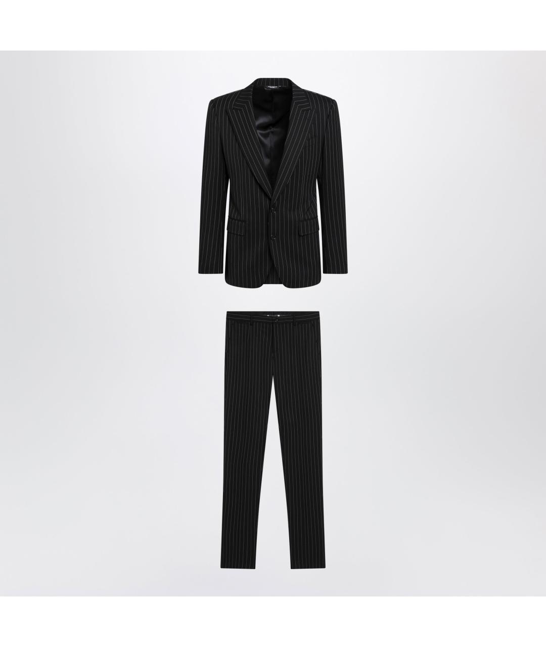 DOLCE&GABBANA Черный классический костюм, фото 3