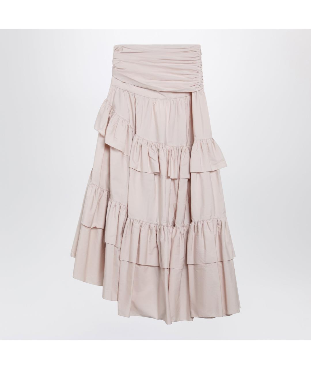 CHLOE Розовая хлопковая юбка макси, фото 2