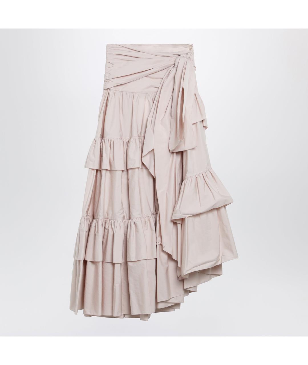 CHLOE Розовая хлопковая юбка макси, фото 3