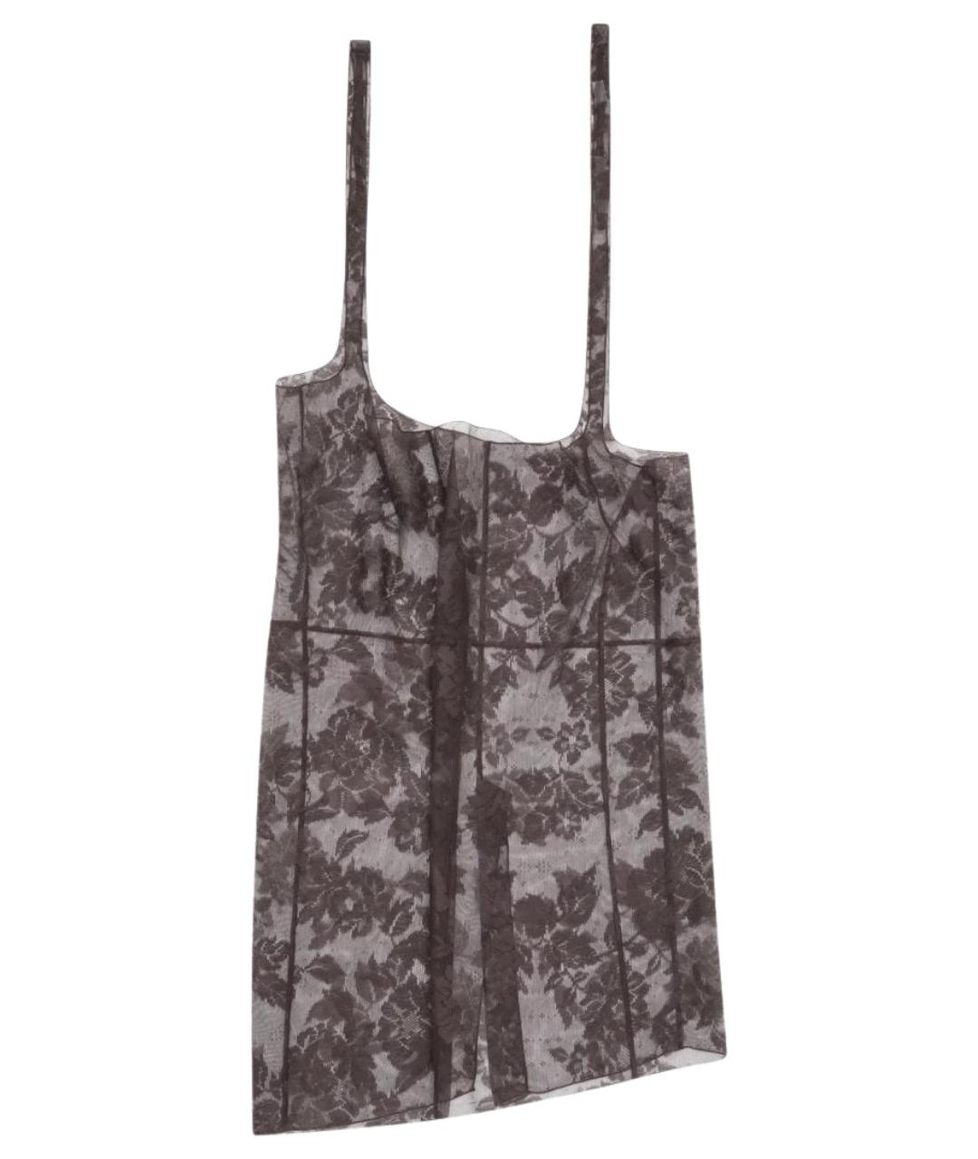 PRADA Коричневая хлопковая юбка миди, фото 1