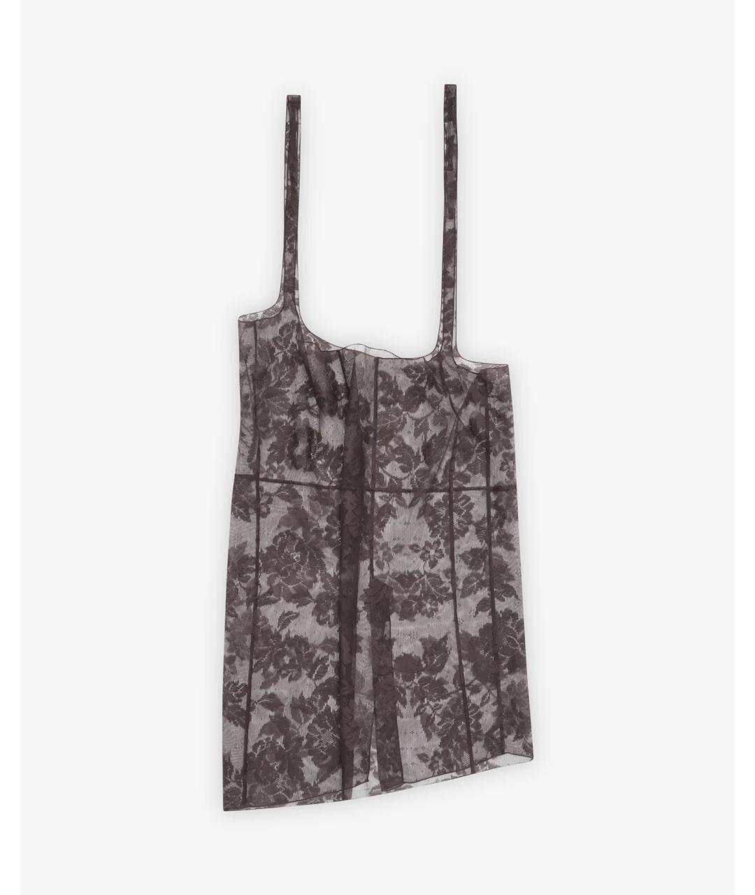 PRADA Коричневая хлопковая юбка миди, фото 3