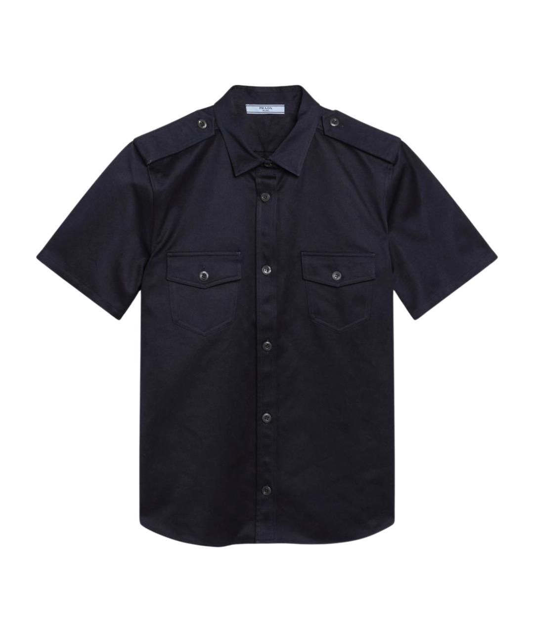 PRADA Синяя хлопковая рубашка, фото 1