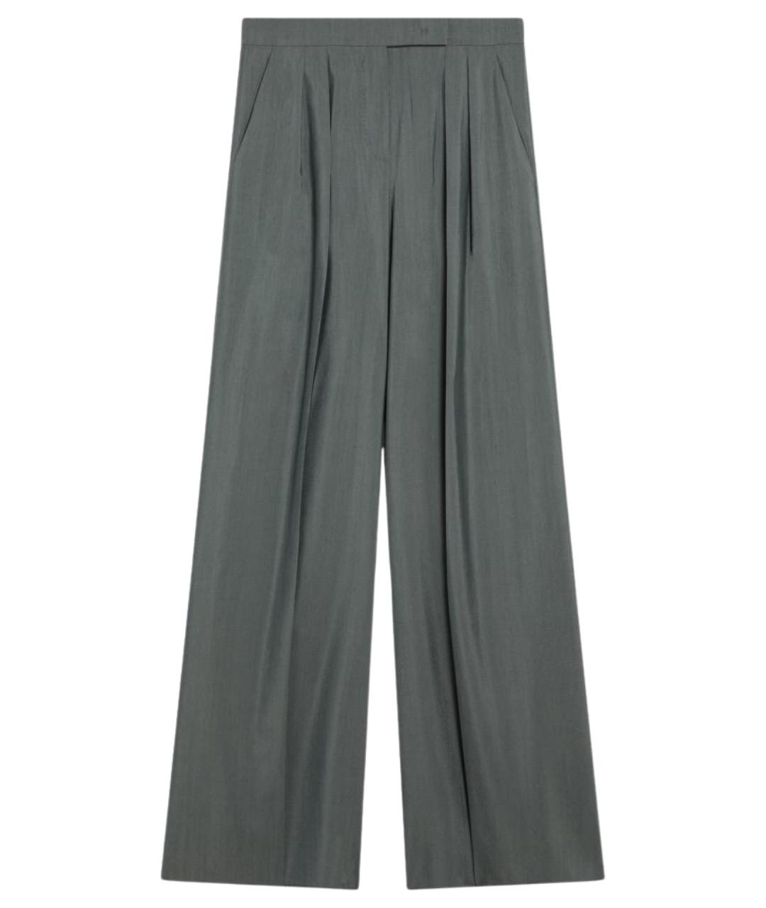 MAX MARA Зеленые прямые брюки, фото 1