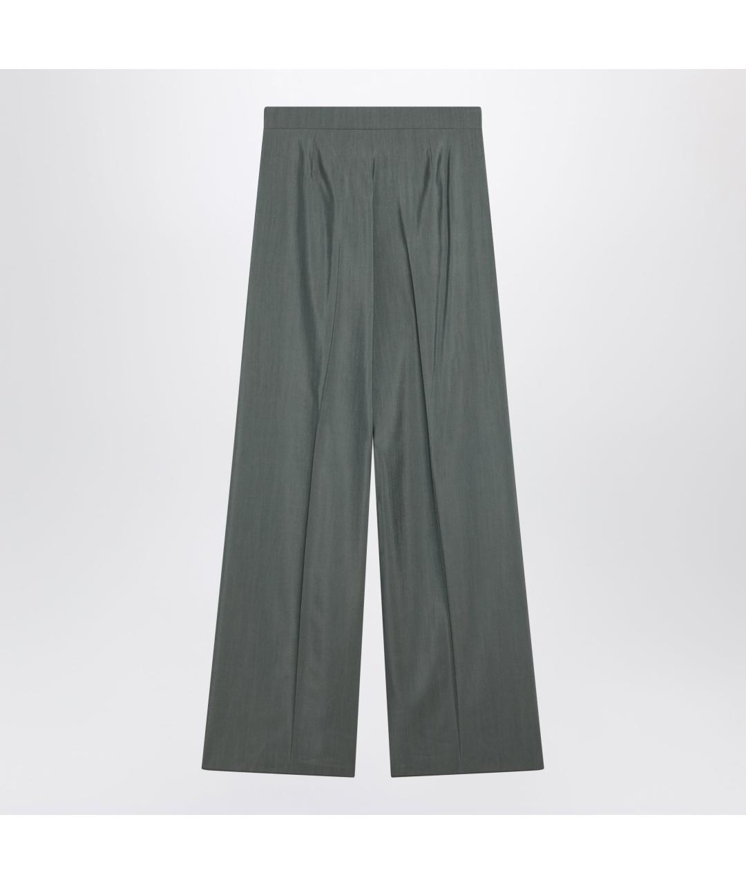 MAX MARA Зеленые прямые брюки, фото 2