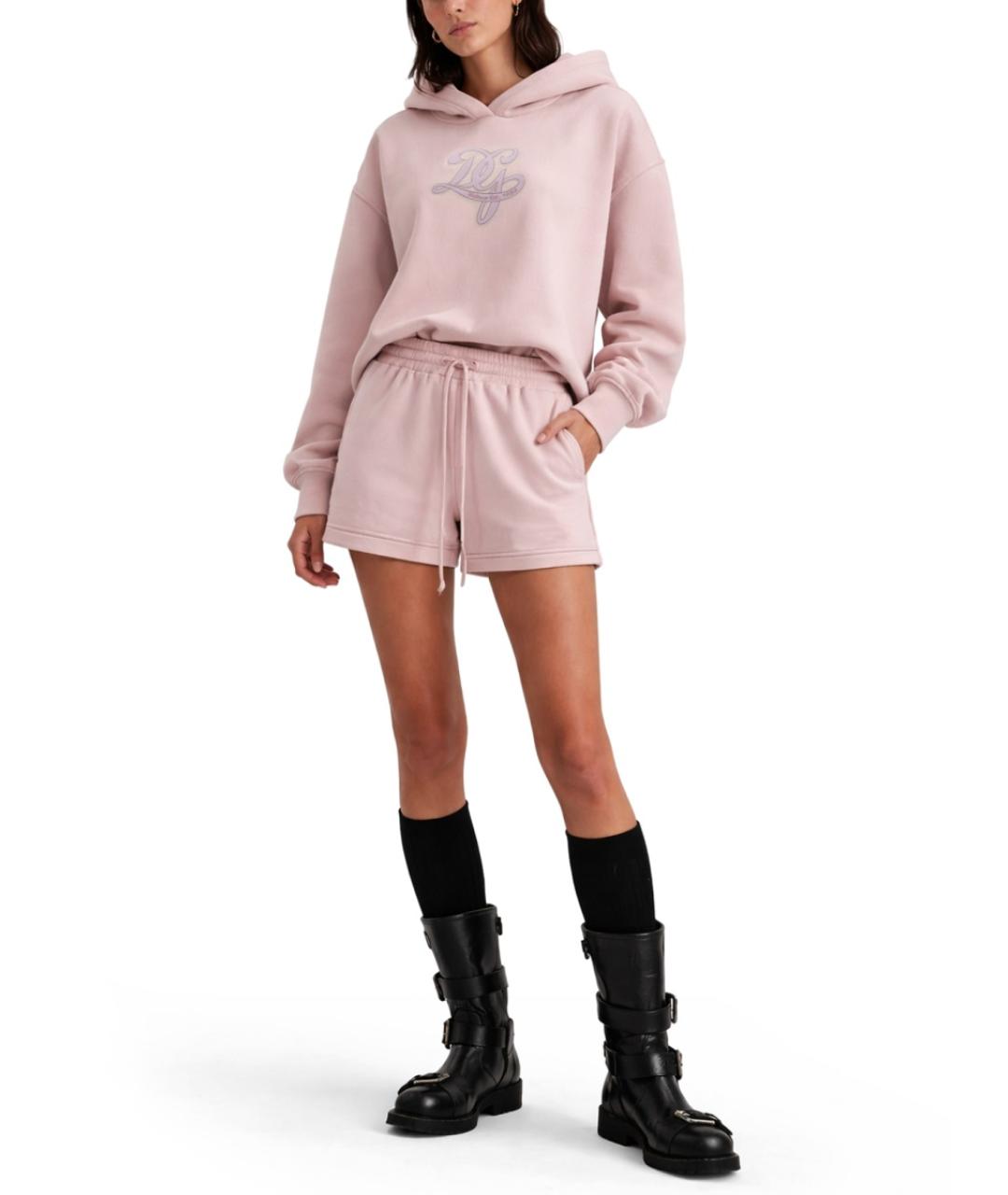 DOLCE&GABBANA Розовые хлопковые шорты, фото 2