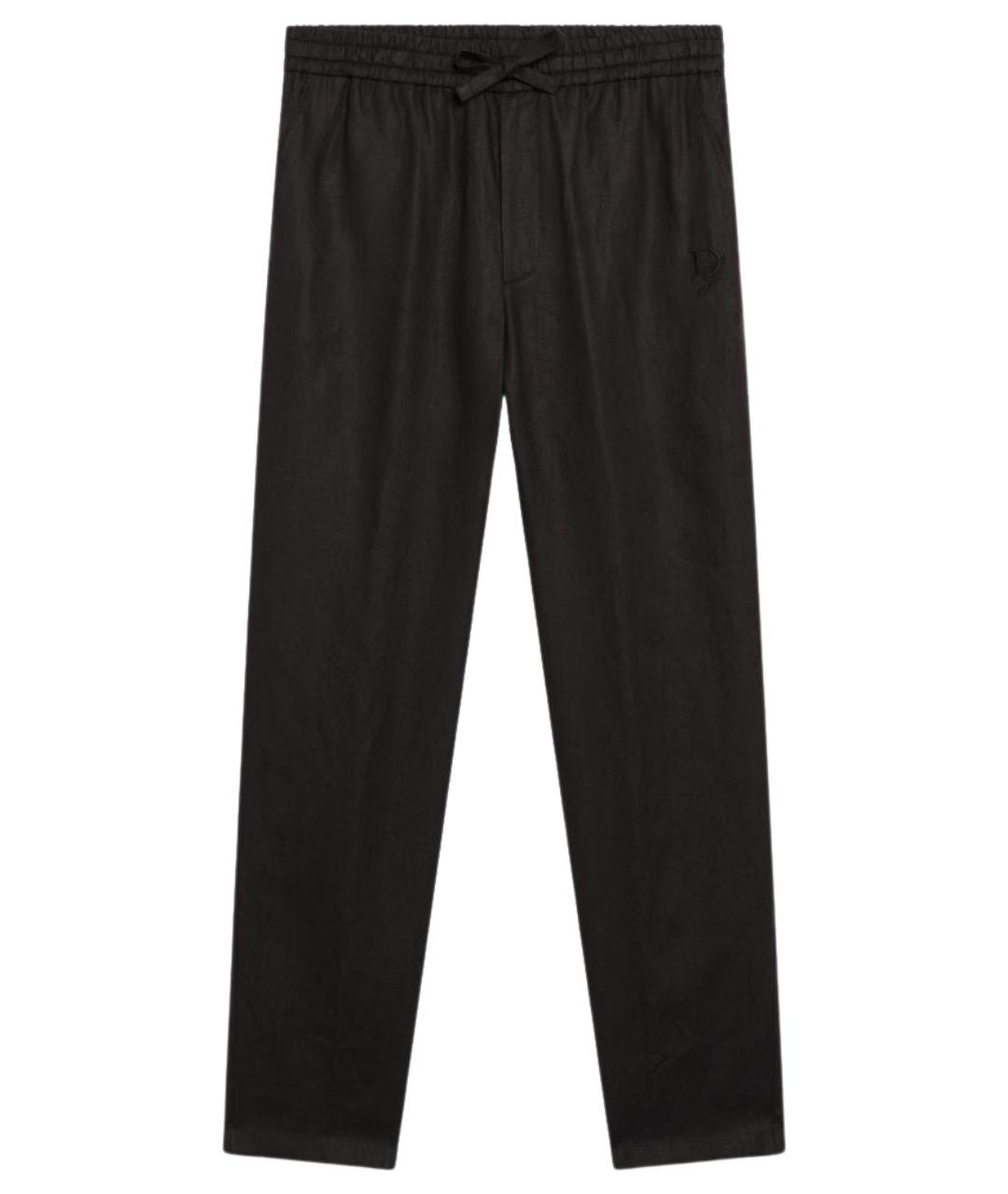 DOLCE&GABBANA Коричневые хлопковые повседневные брюки, фото 1