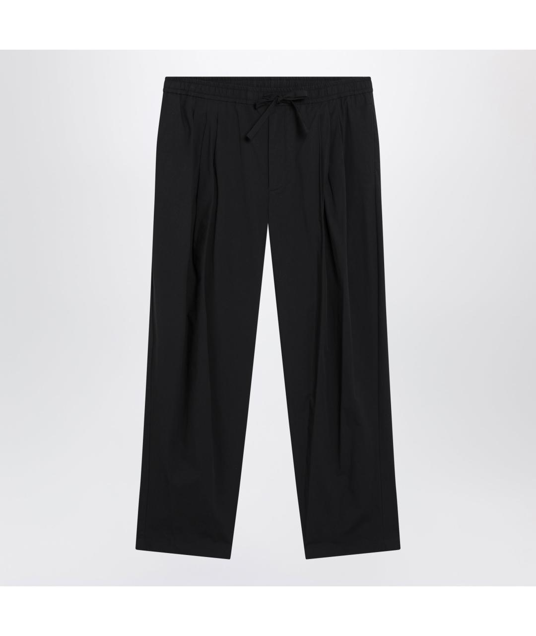 DOLCE&GABBANA Черные хлопковые повседневные брюки, фото 3