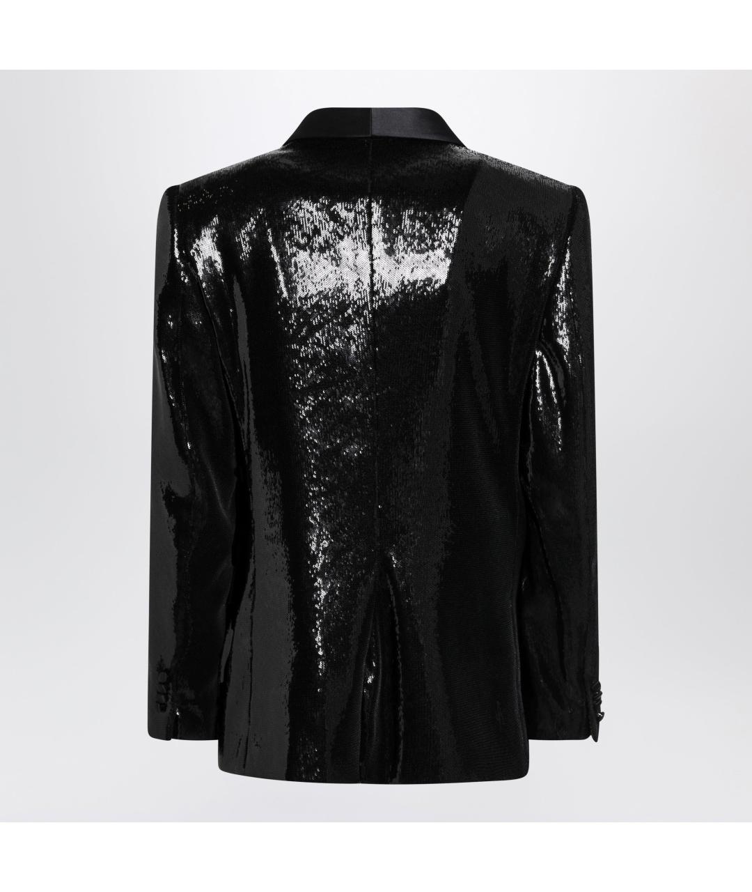 DOLCE&GABBANA Черный полиэстеровый пиджак, фото 2