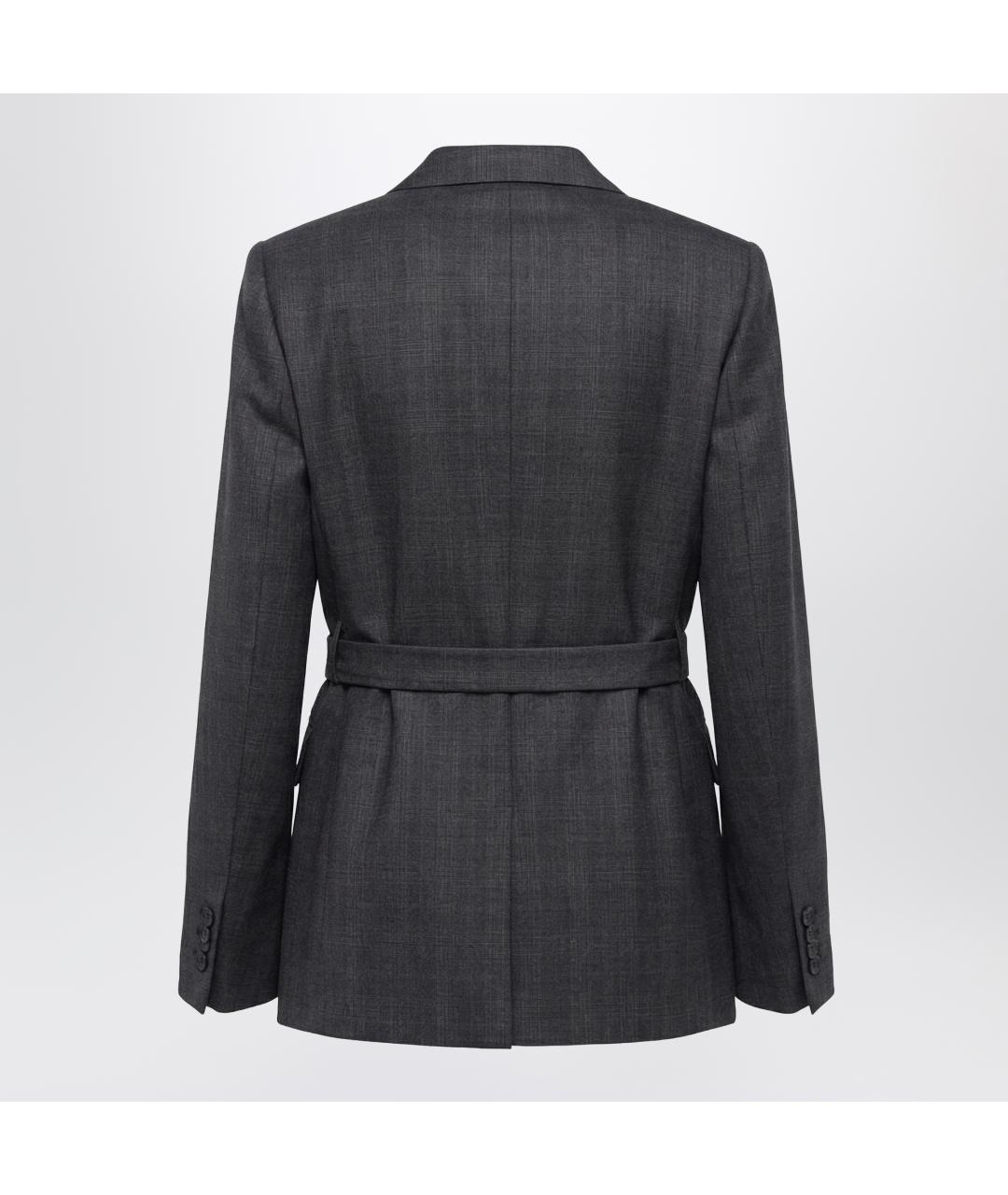 PRADA Серый шерстяной жакет/пиджак, фото 2