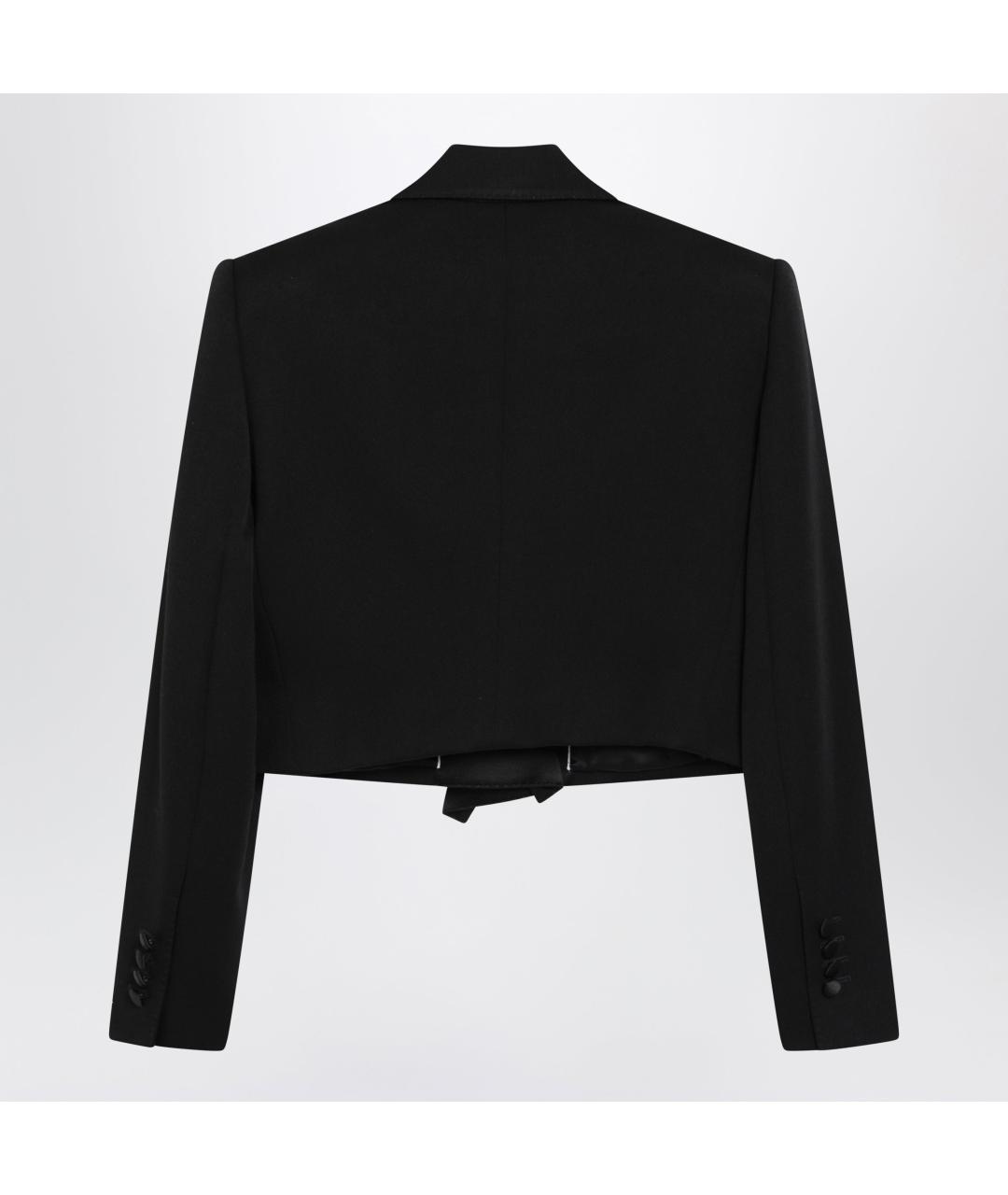 DOLCE&GABBANA Черный шерстяной жакет/пиджак, фото 2