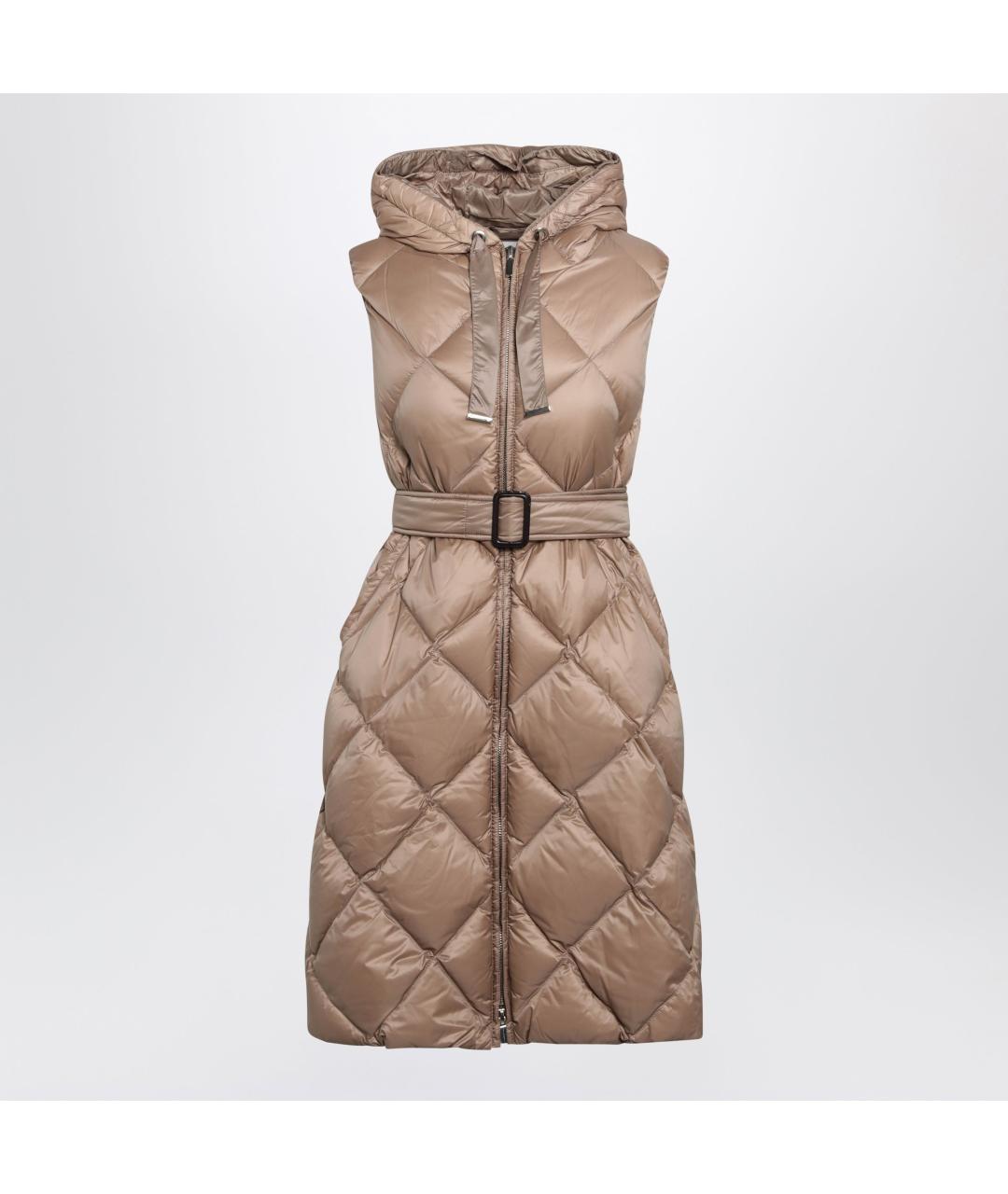 MAX MARA Бежевый полиамидовый жилет, фото 3