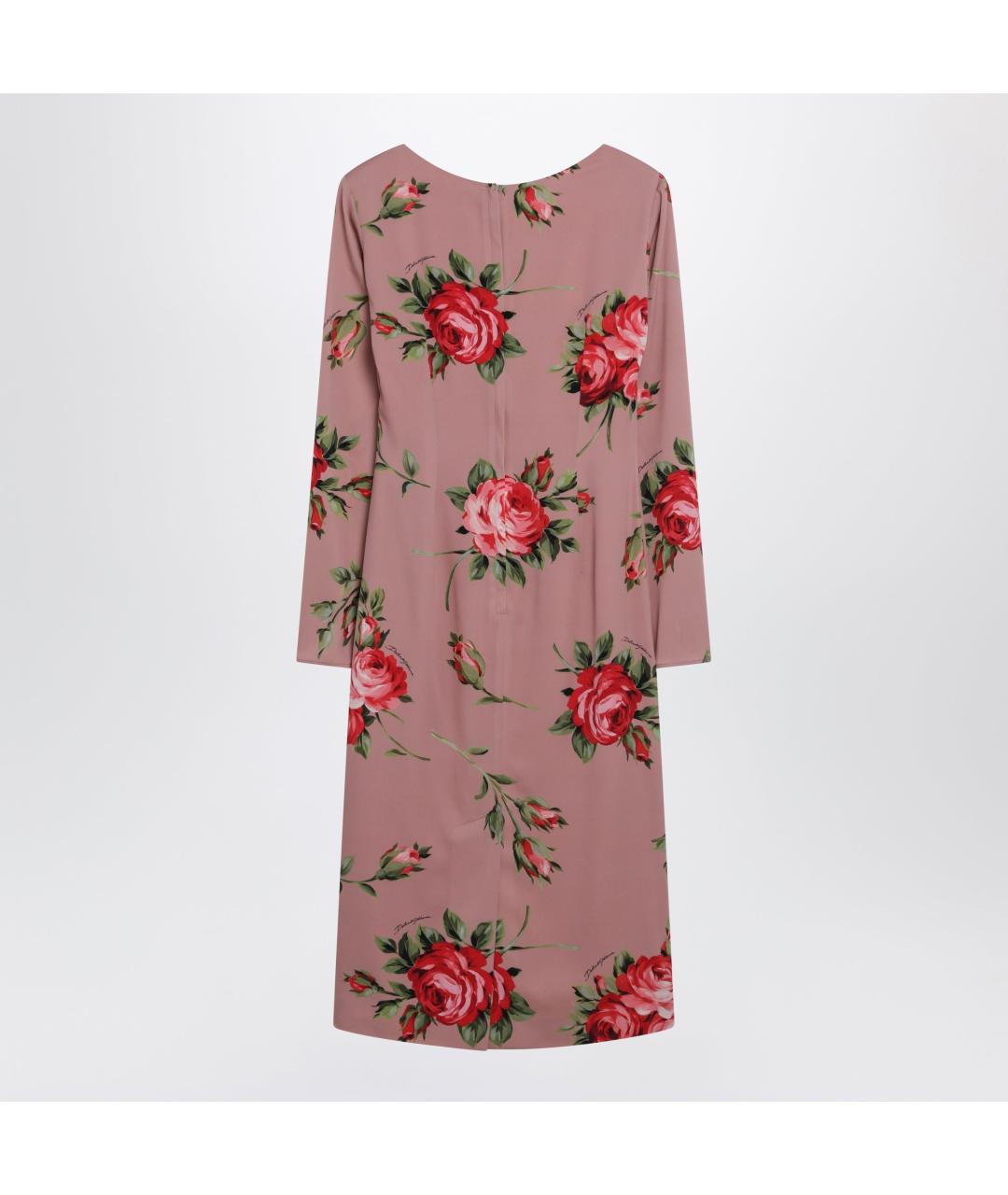 DOLCE&GABBANA Розовое повседневное платье, фото 2