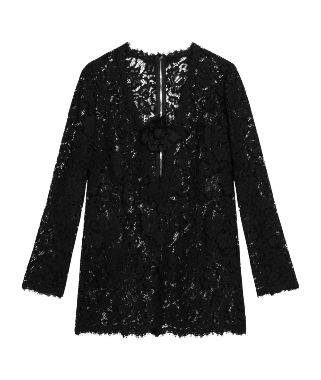 DOLCE&GABBANA Черное хлопковое повседневное платье, фото 1